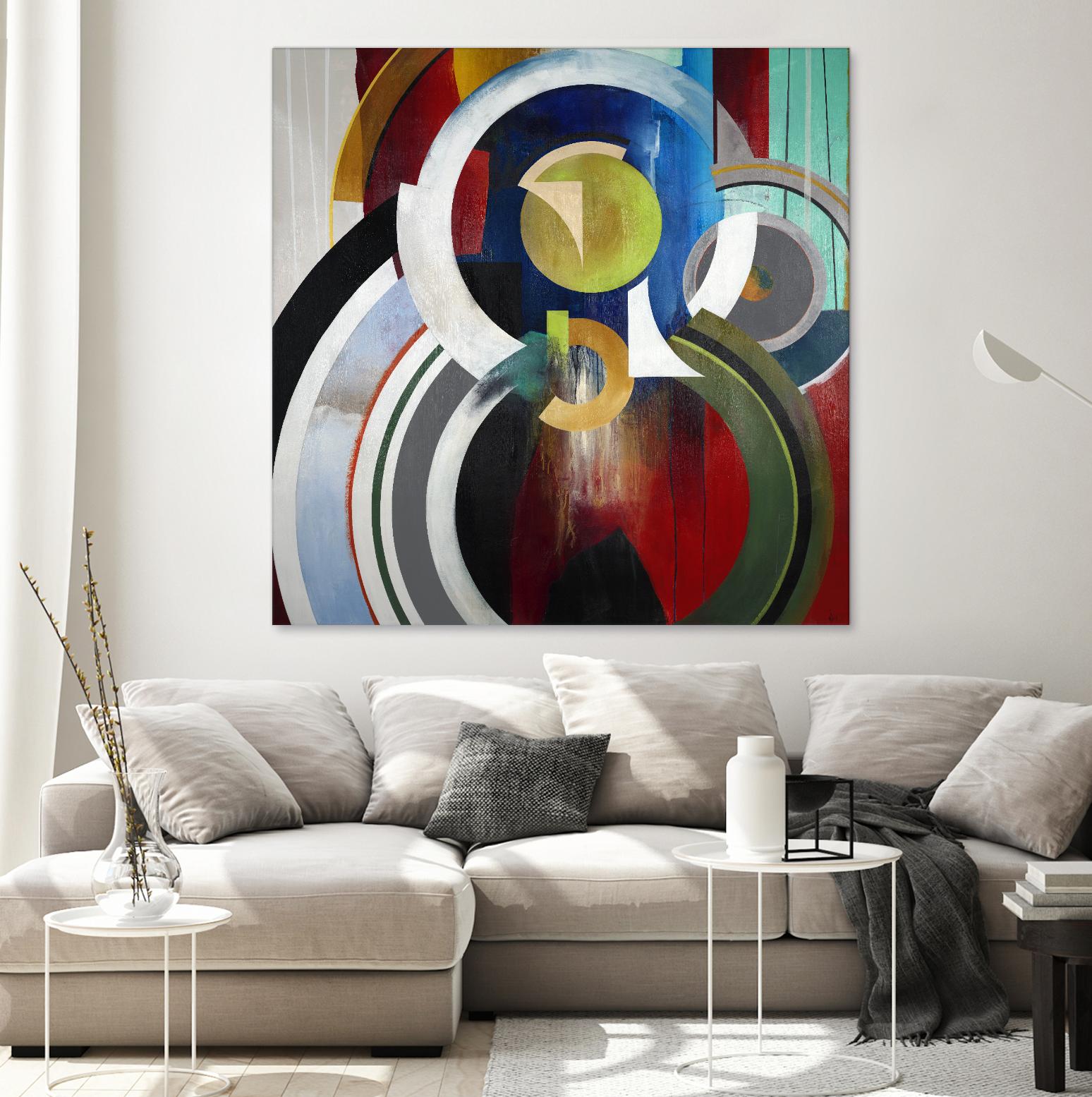 Focal by KC Haxton on GIANT ART - blue abstract