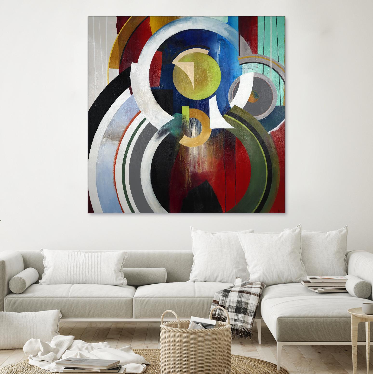 Focal by KC Haxton on GIANT ART - blue abstract