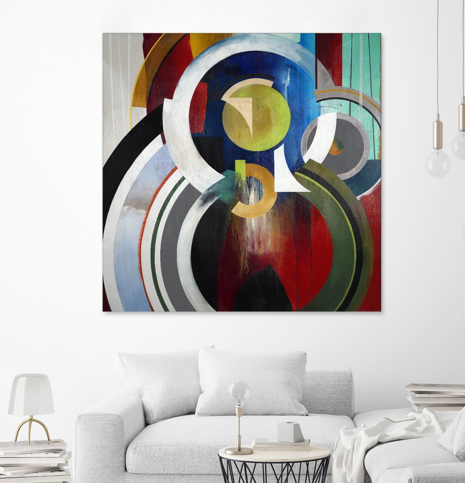 Focal by KC Haxton on GIANT ART - blue abstract