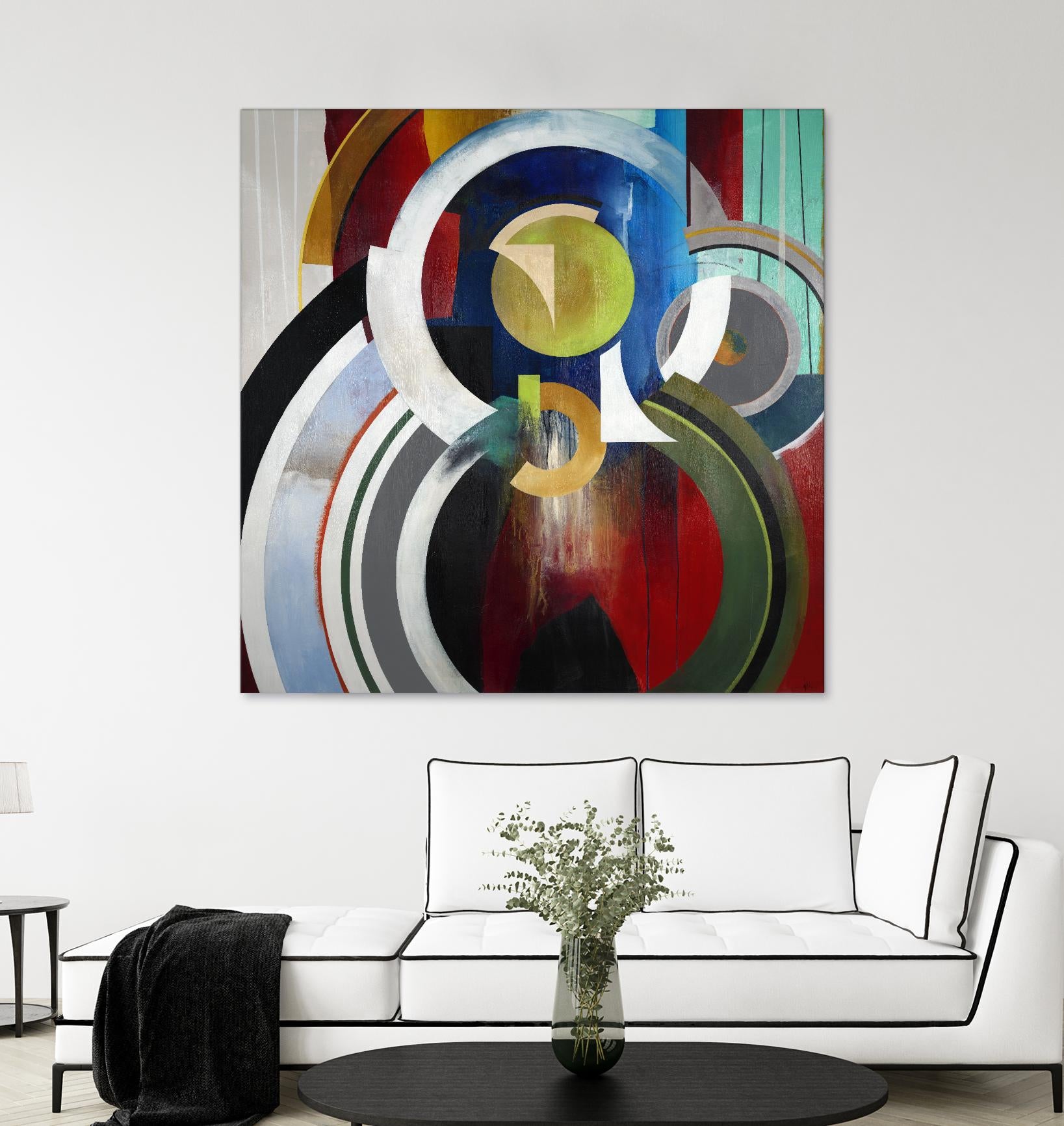 Focal by KC Haxton on GIANT ART - blue abstract