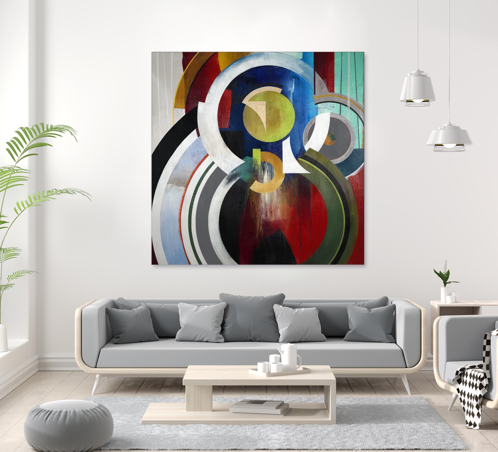 Focal by KC Haxton on GIANT ART - blue abstract