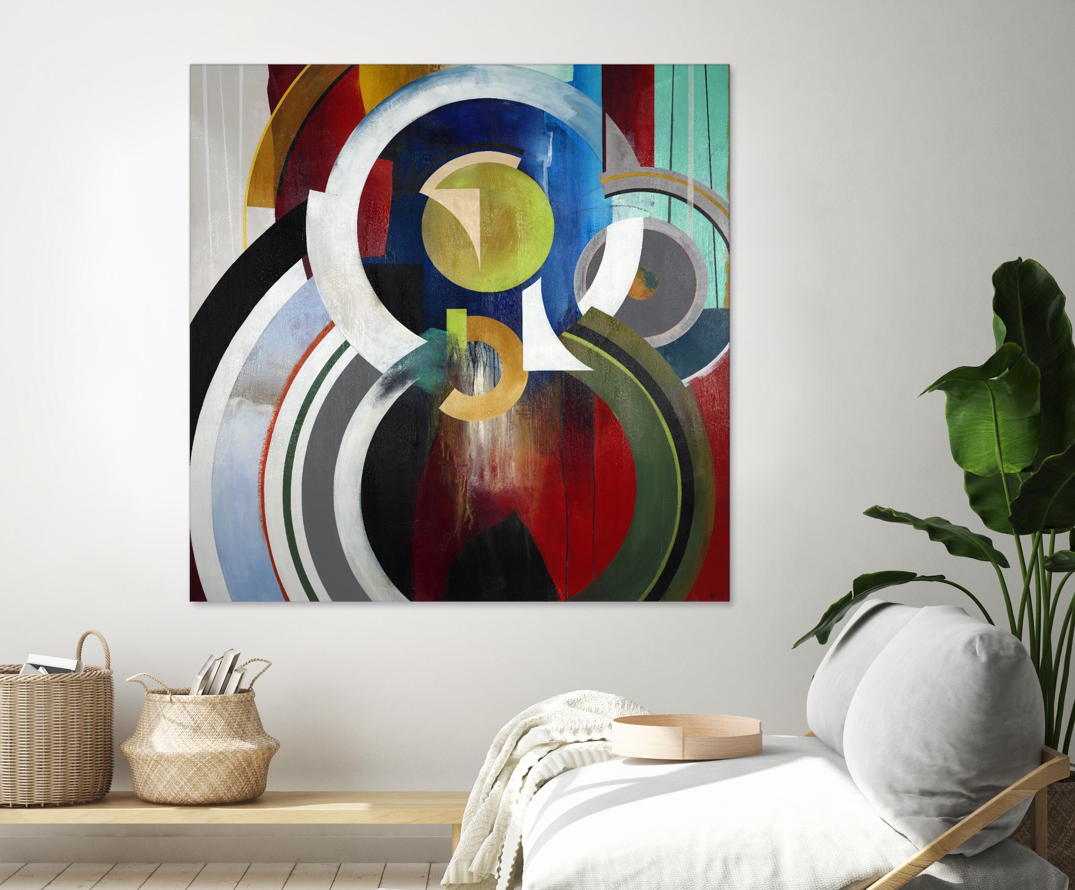 Focal by KC Haxton on GIANT ART - blue abstract