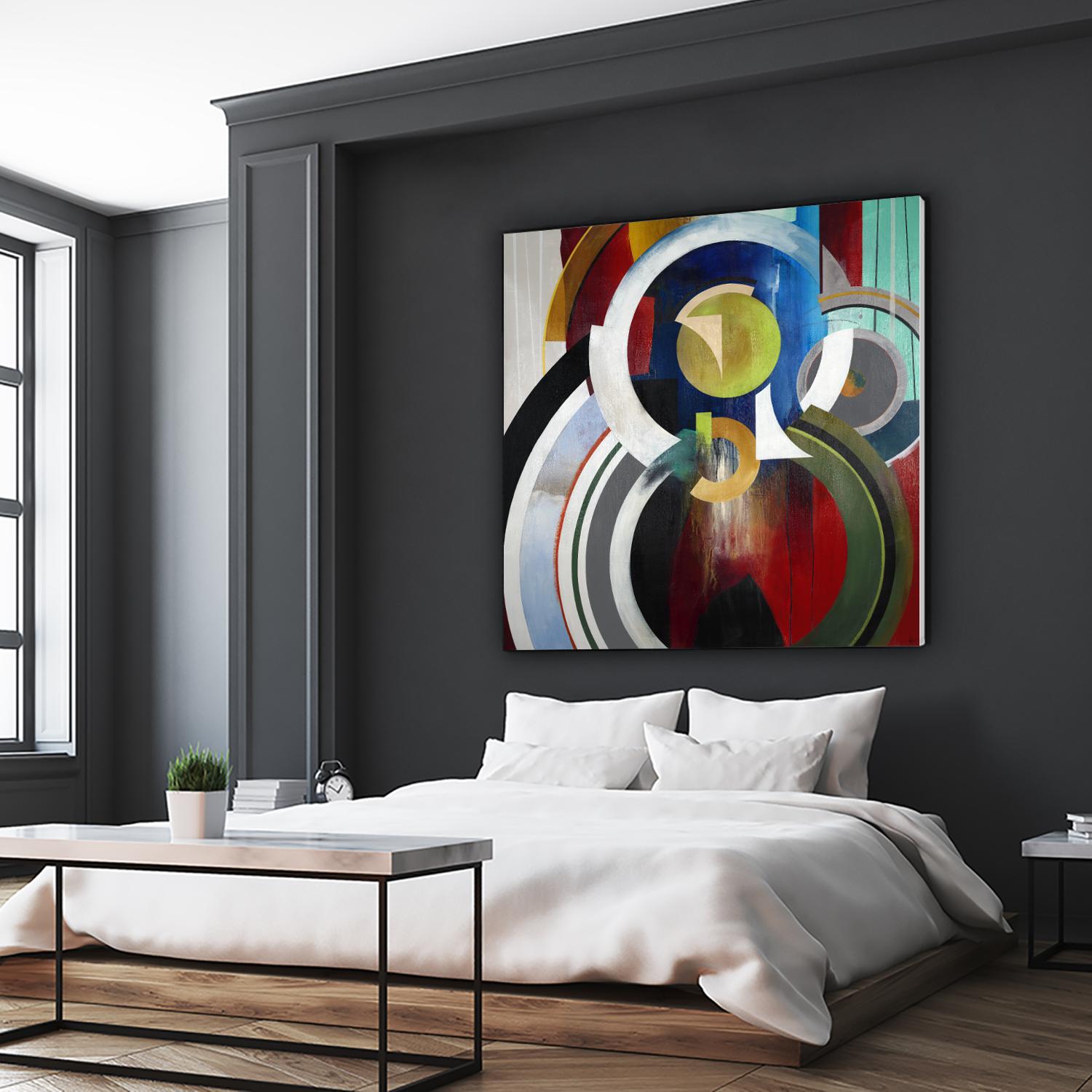 Focal by KC Haxton on GIANT ART - blue abstract