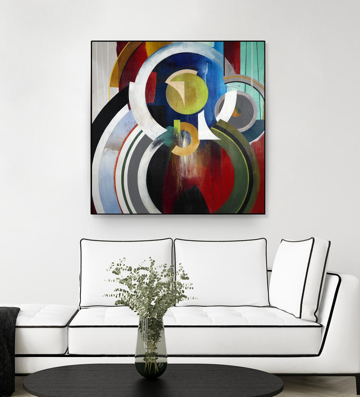 Focal by KC Haxton on GIANT ART - blue abstract