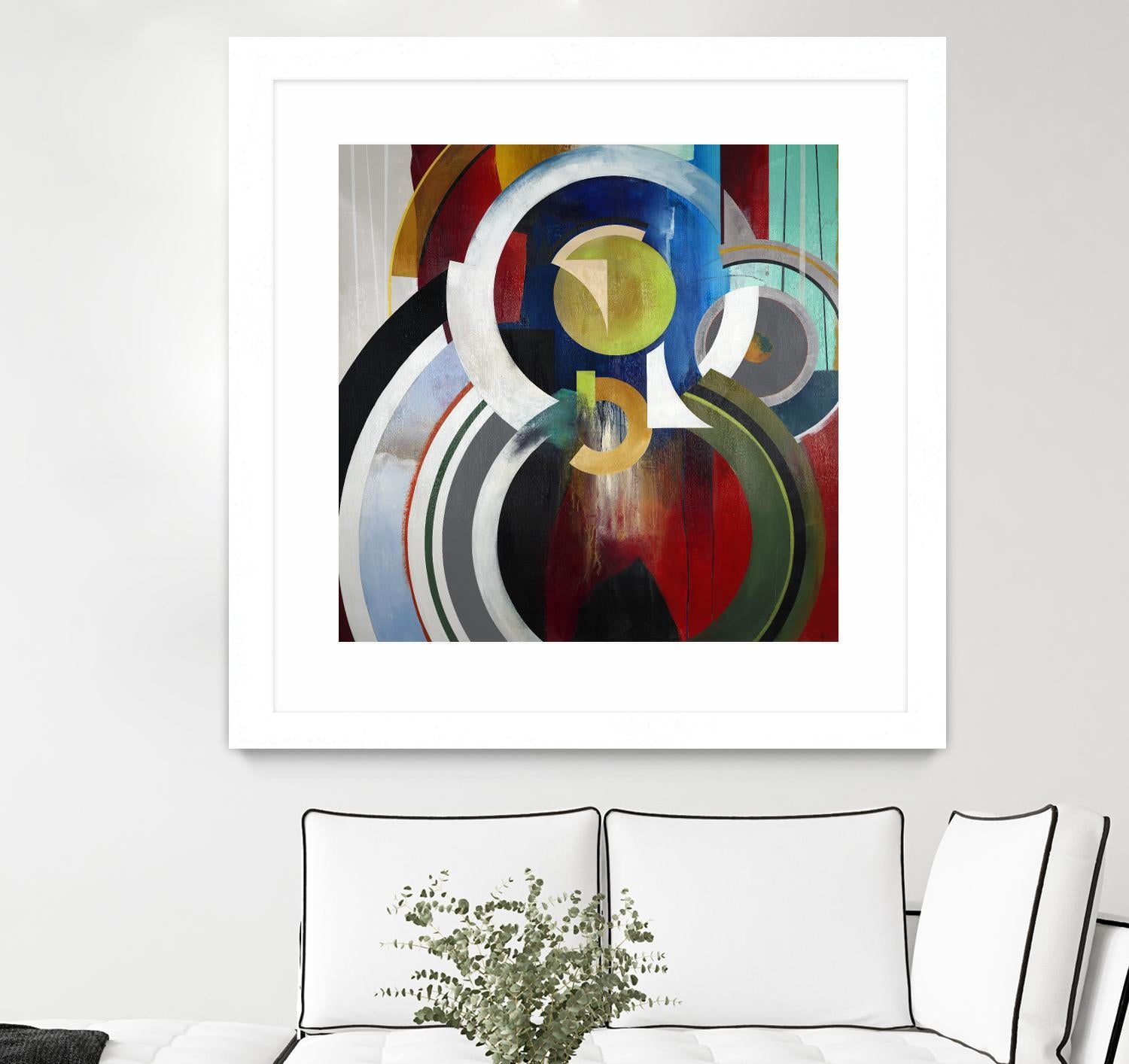 Focal by KC Haxton on GIANT ART - blue abstract