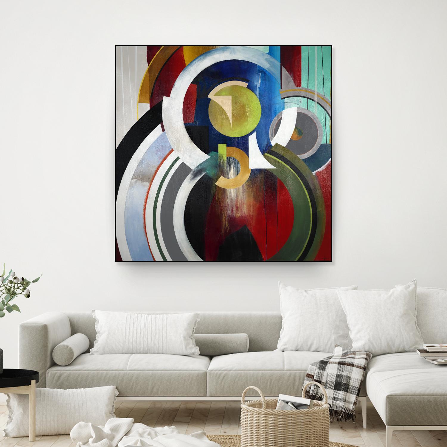 Focal by KC Haxton on GIANT ART - blue abstract