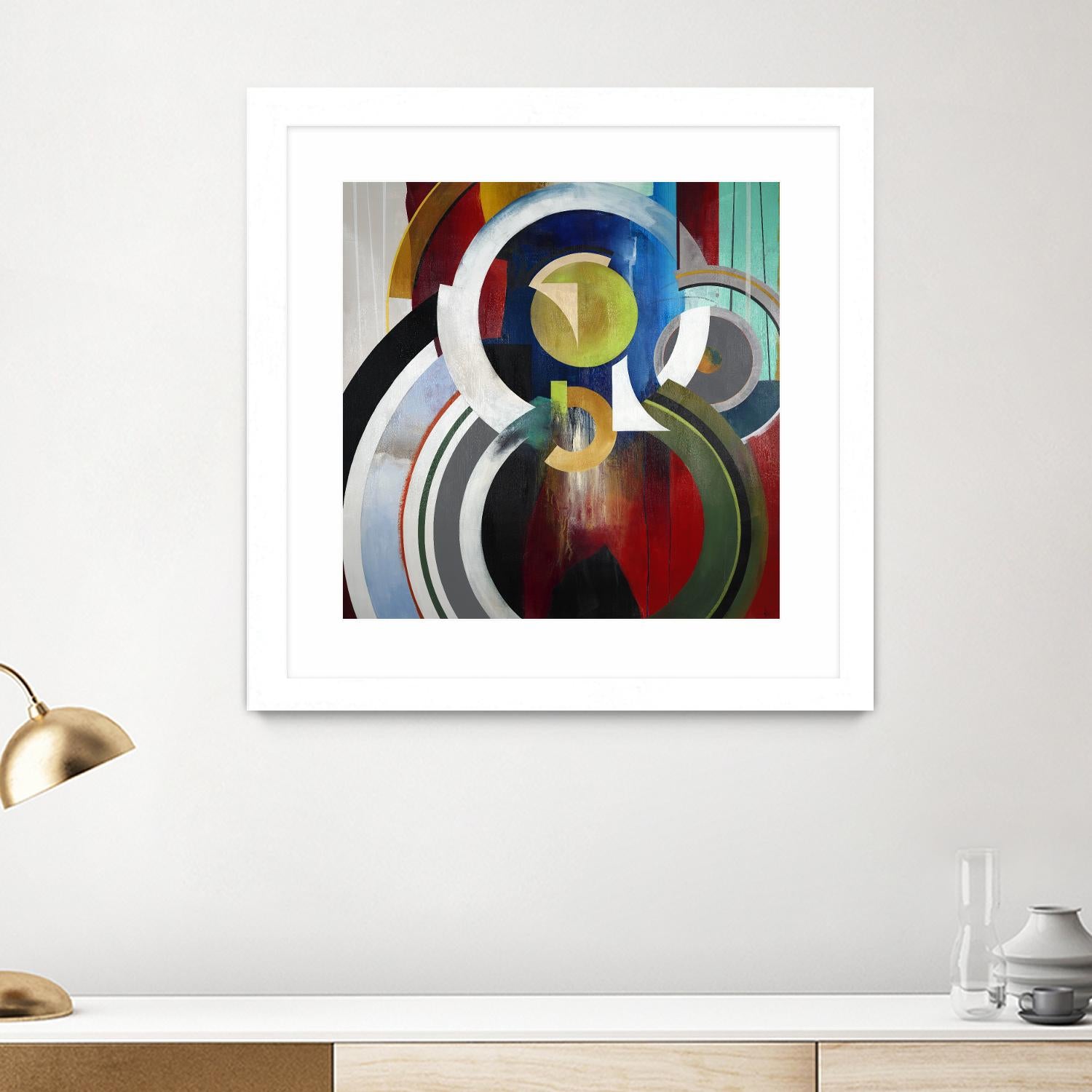 Focal by KC Haxton on GIANT ART - blue abstract