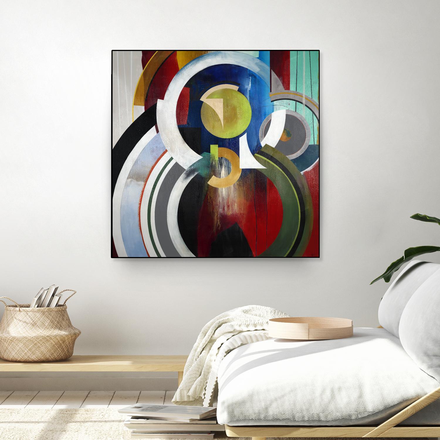 Focal by KC Haxton on GIANT ART - blue abstract