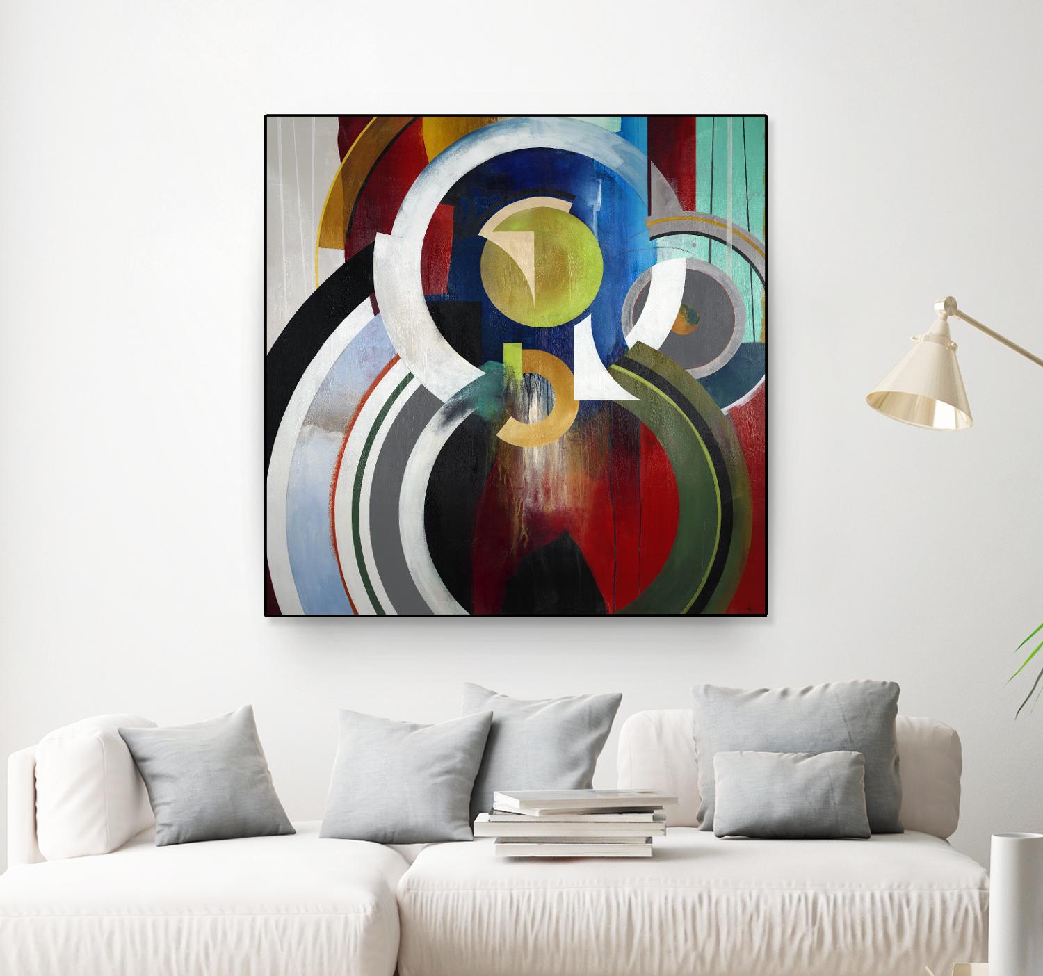 Focal by KC Haxton on GIANT ART - blue abstract