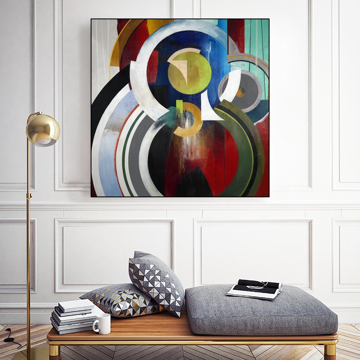 Focal by KC Haxton on GIANT ART - blue abstract