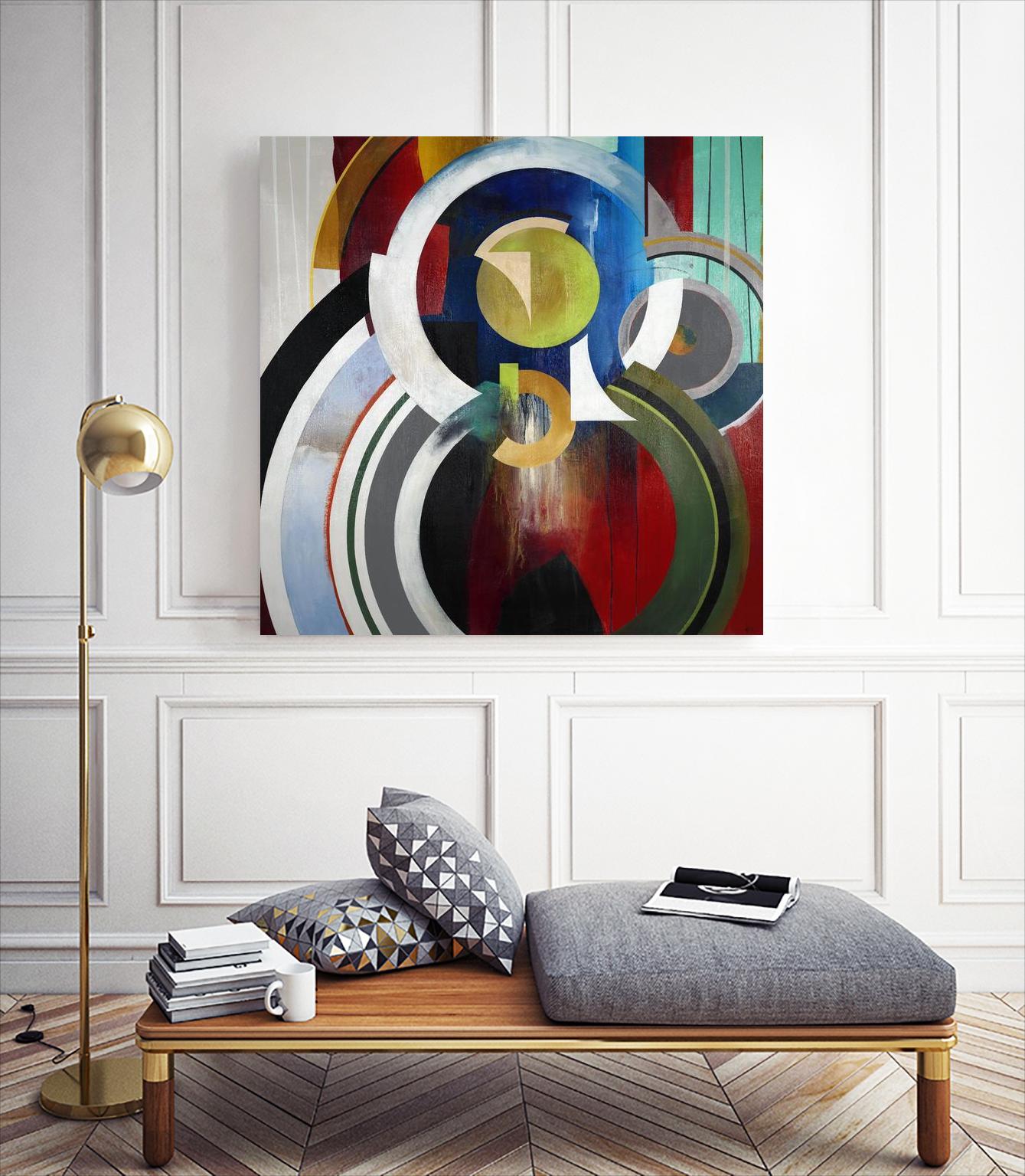 Focal by KC Haxton on GIANT ART - blue abstract