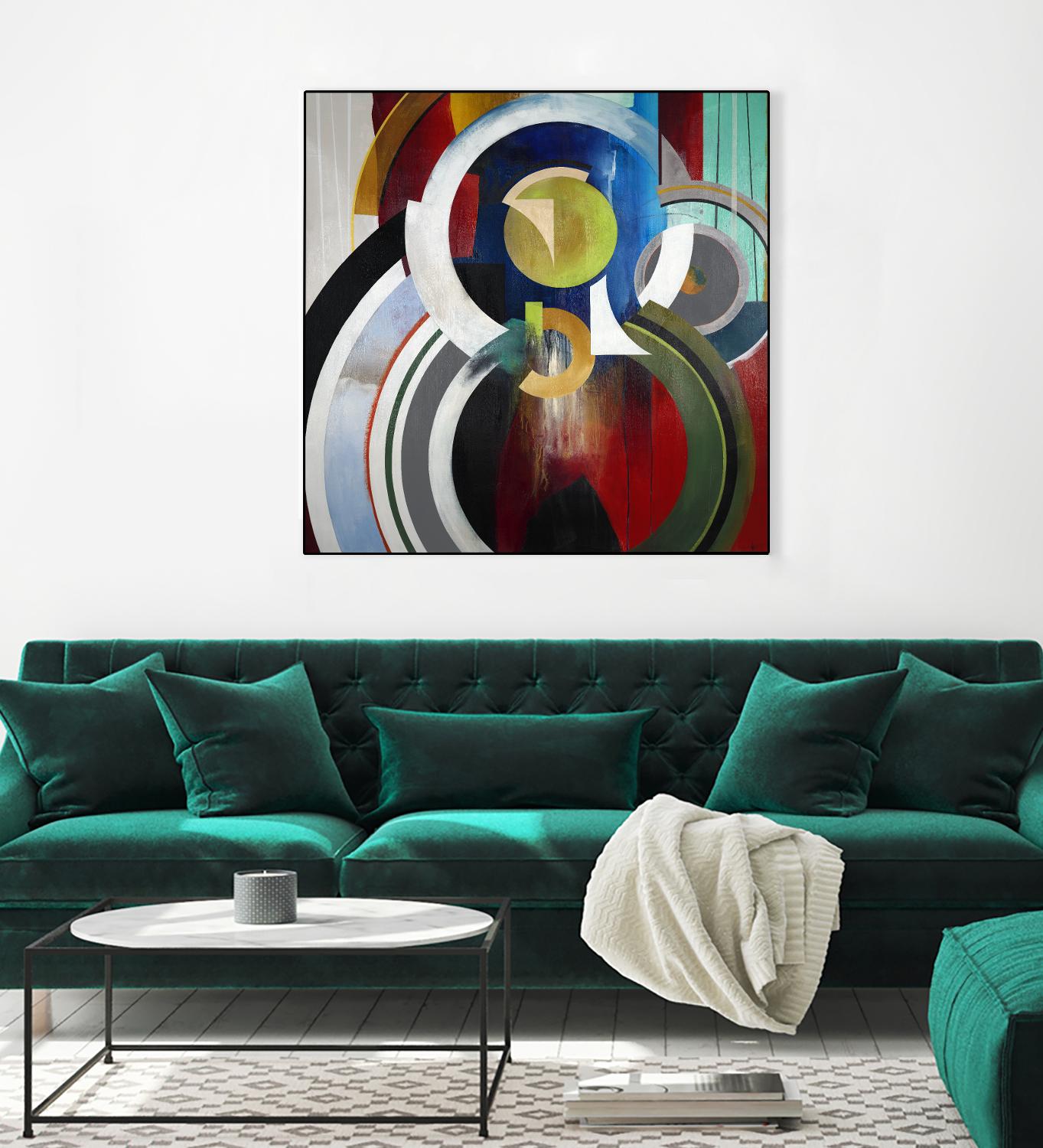 Focal by KC Haxton on GIANT ART - blue abstract