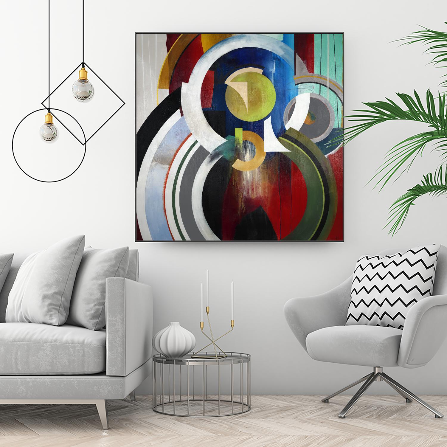 Focal by KC Haxton on GIANT ART - blue abstract