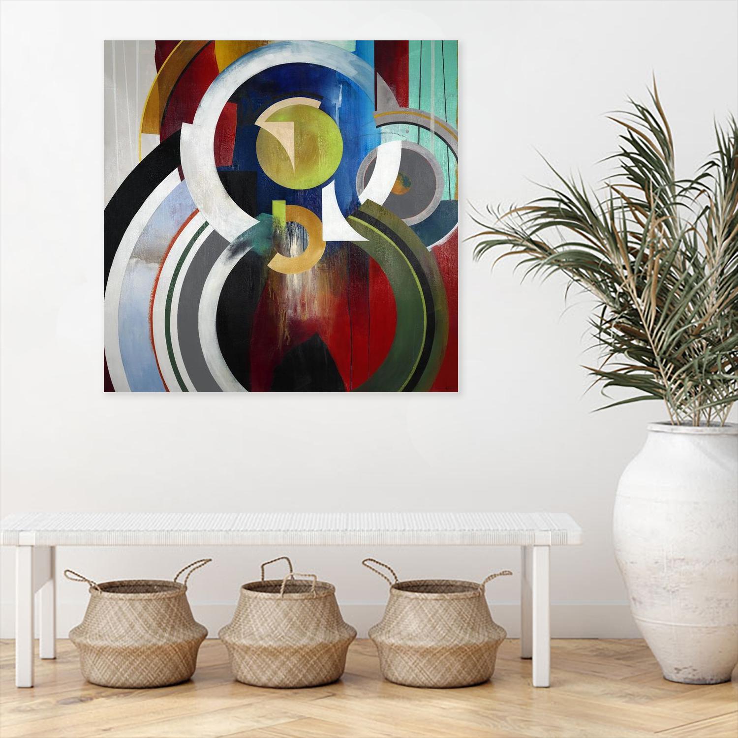 Focal by KC Haxton on GIANT ART - blue abstract