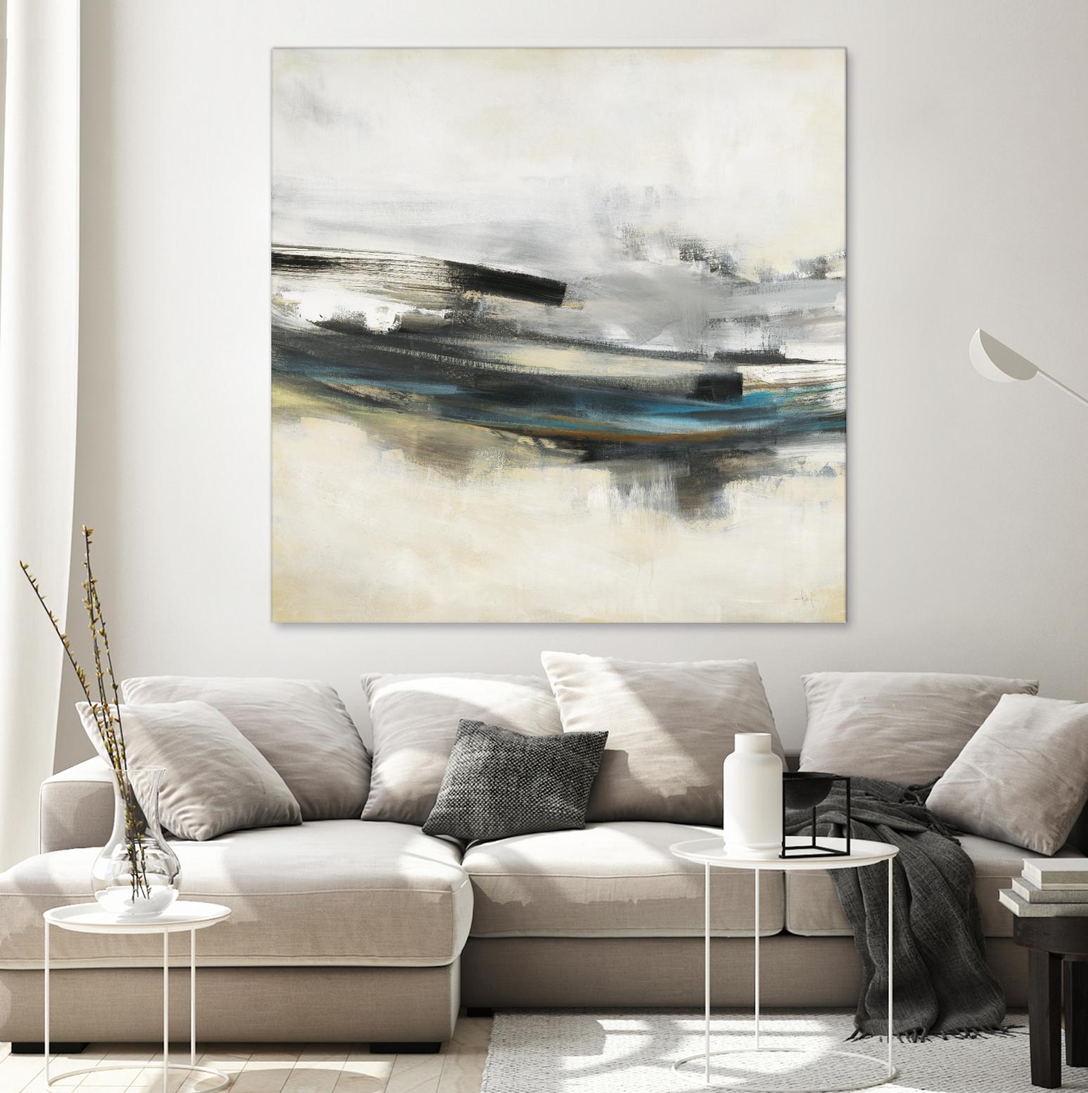 Sweet Sweep by KC Haxton on GIANT ART - blue abstract