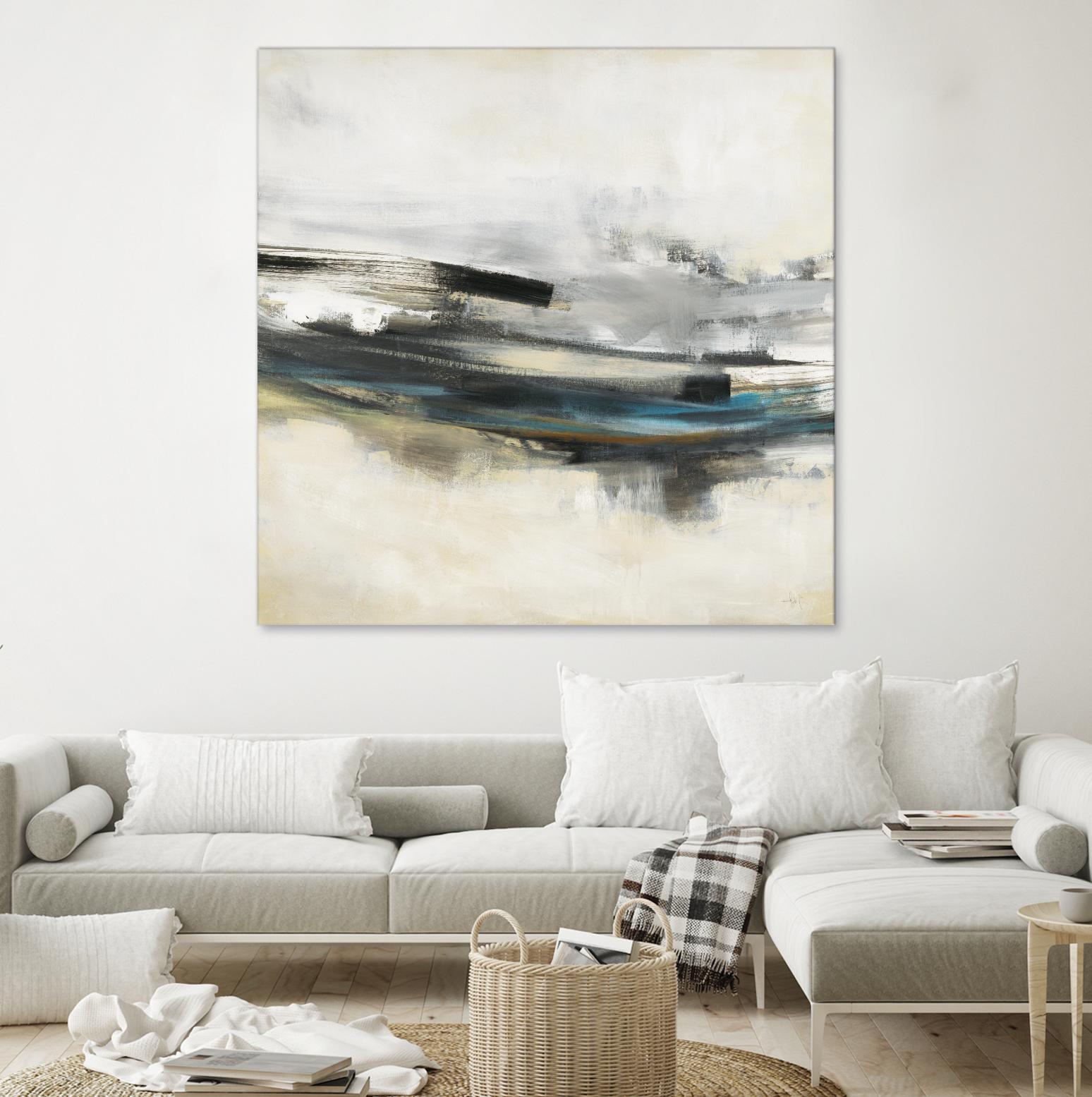 Sweet Sweep by KC Haxton on GIANT ART - blue abstract