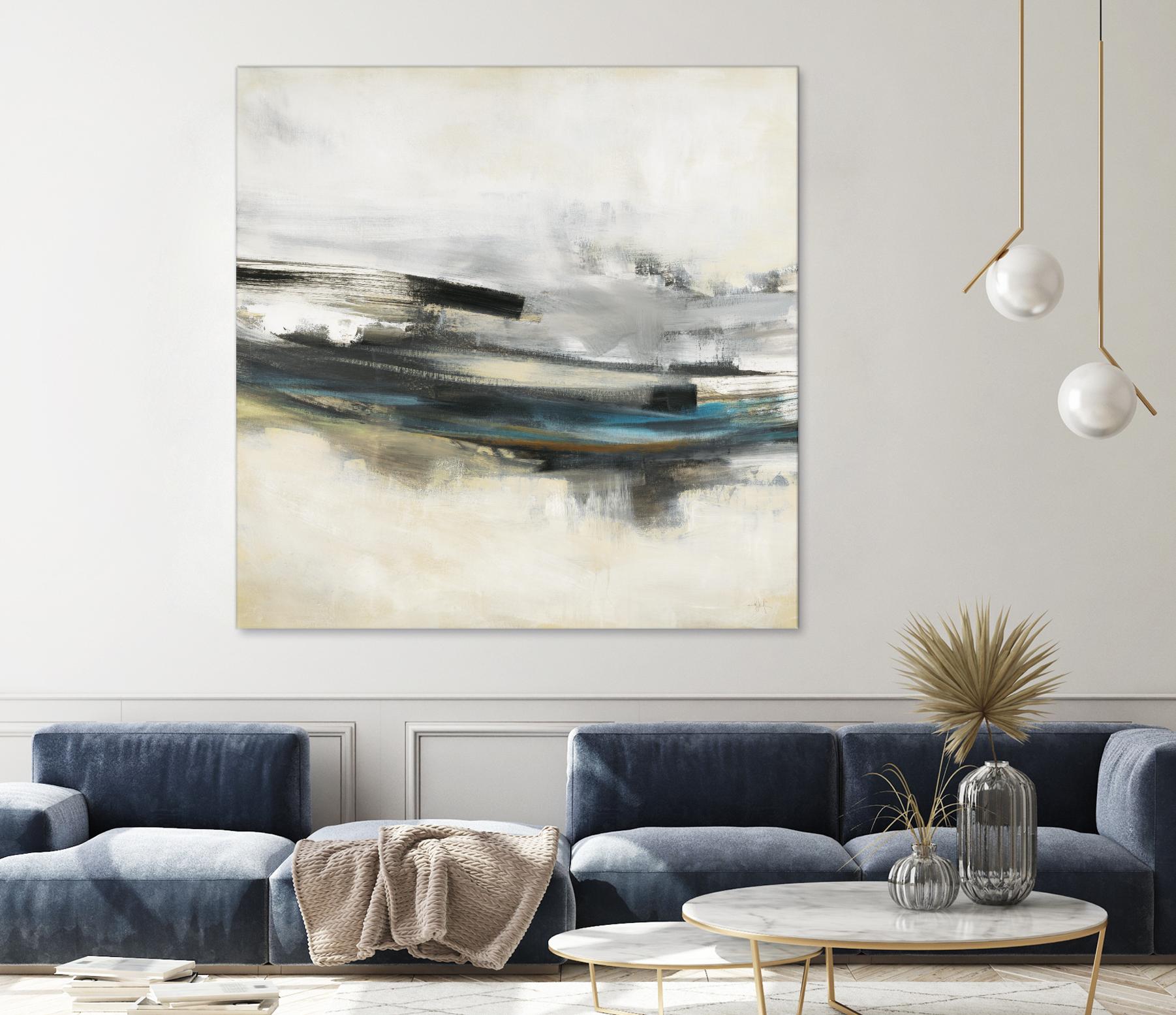 Sweet Sweep by KC Haxton on GIANT ART - blue abstract