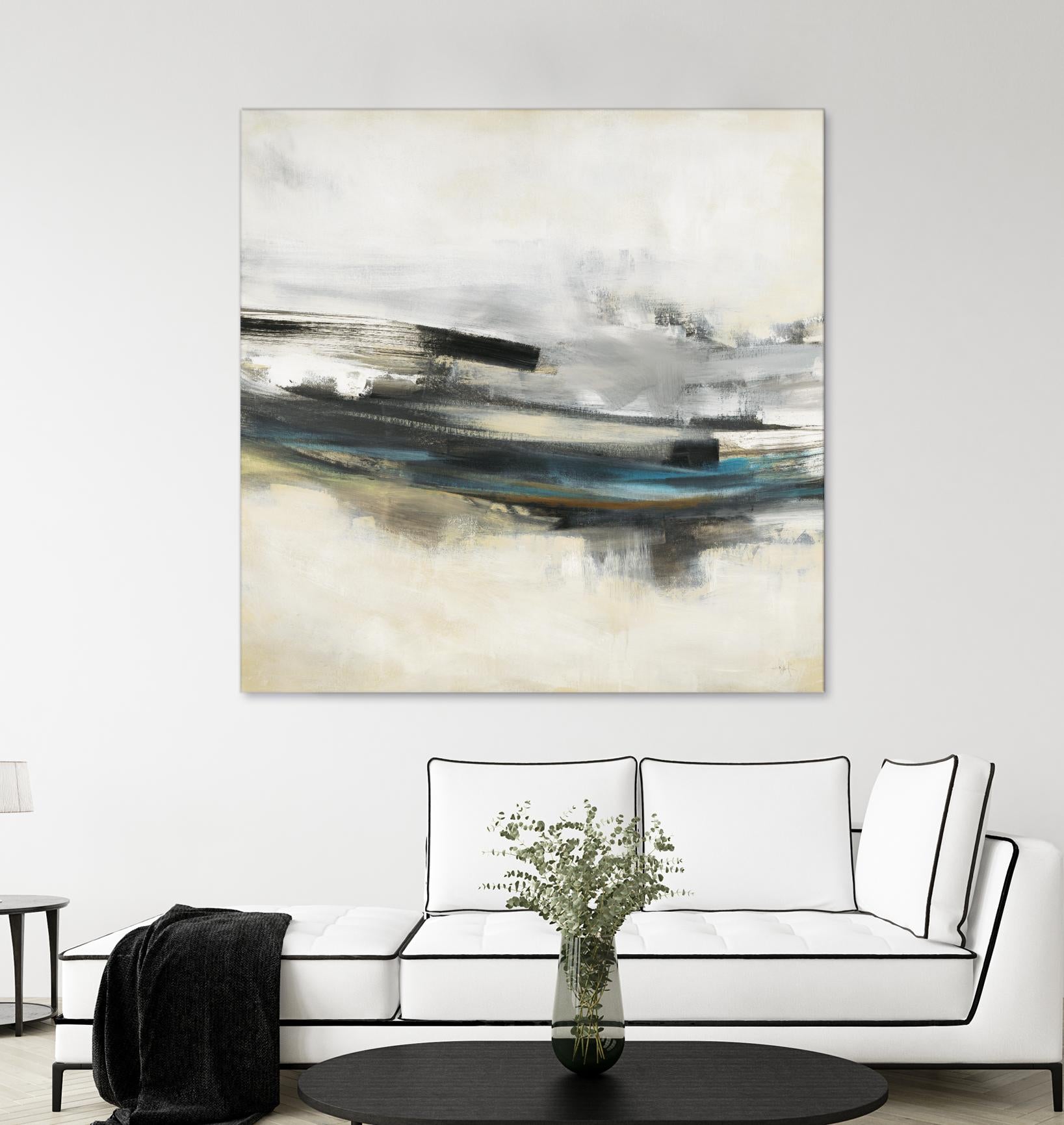 Sweet Sweep by KC Haxton on GIANT ART - blue abstract