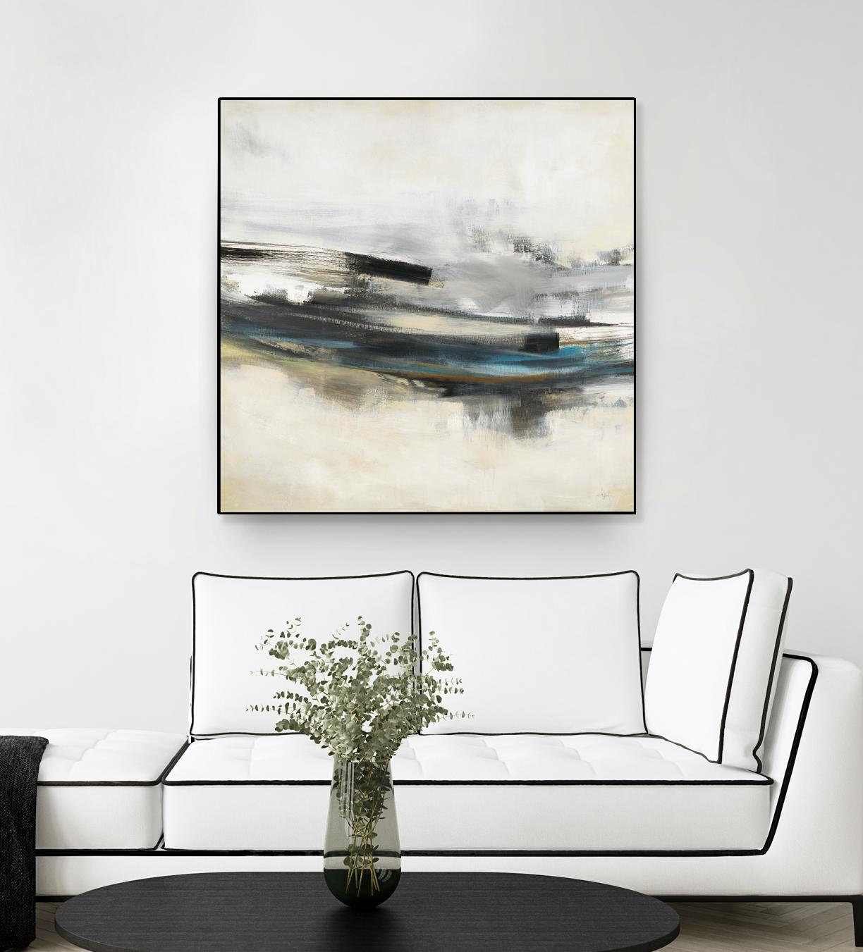 Sweet Sweep by KC Haxton on GIANT ART - blue abstract