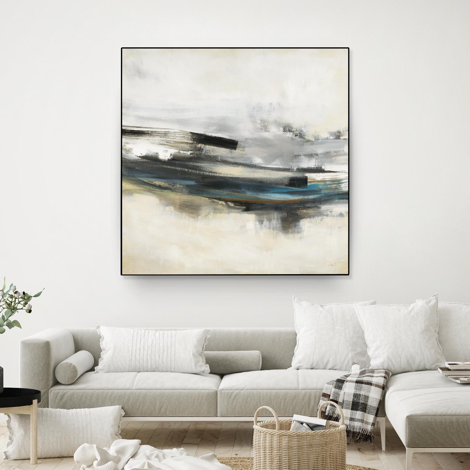 Sweet Sweep by KC Haxton on GIANT ART - blue abstract