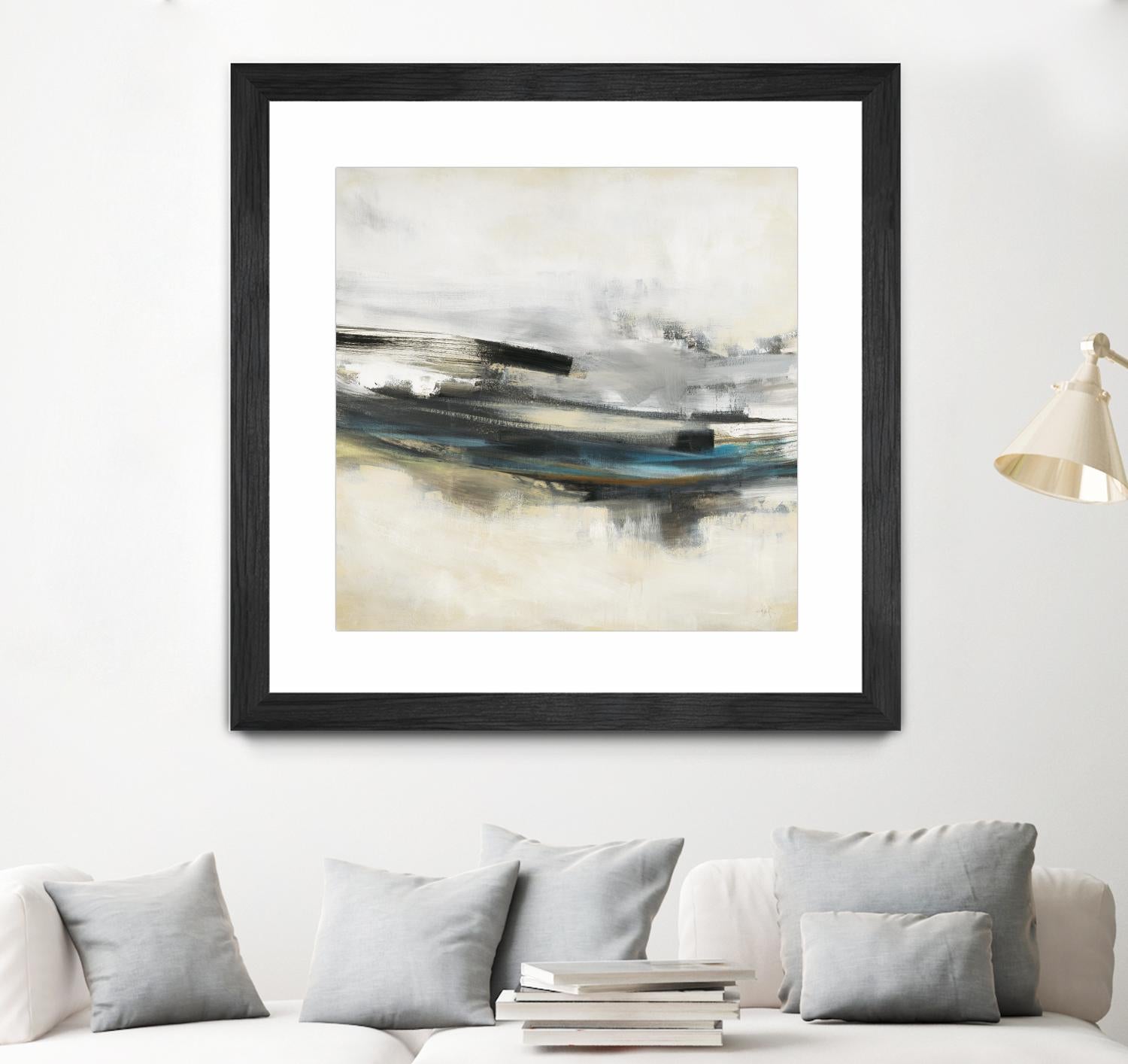 Sweet Sweep by KC Haxton on GIANT ART - blue abstract