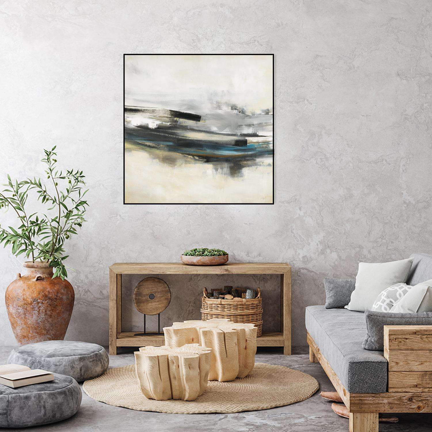 Sweet Sweep by KC Haxton on GIANT ART - blue abstract