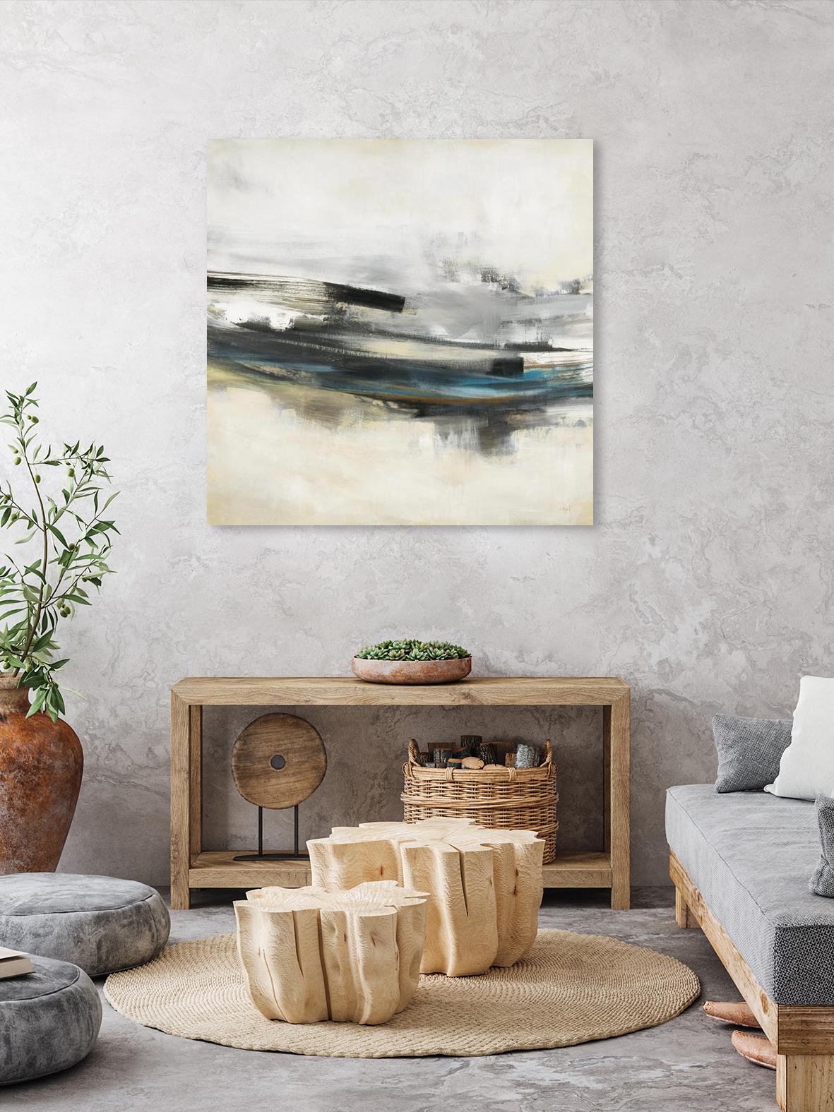 Sweet Sweep by KC Haxton on GIANT ART - blue abstract