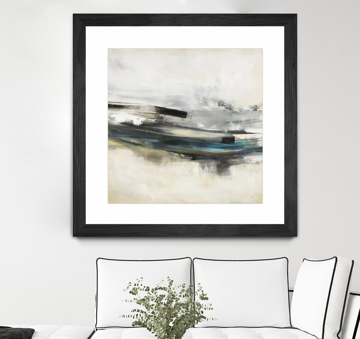 Sweet Sweep by KC Haxton on GIANT ART - blue abstract