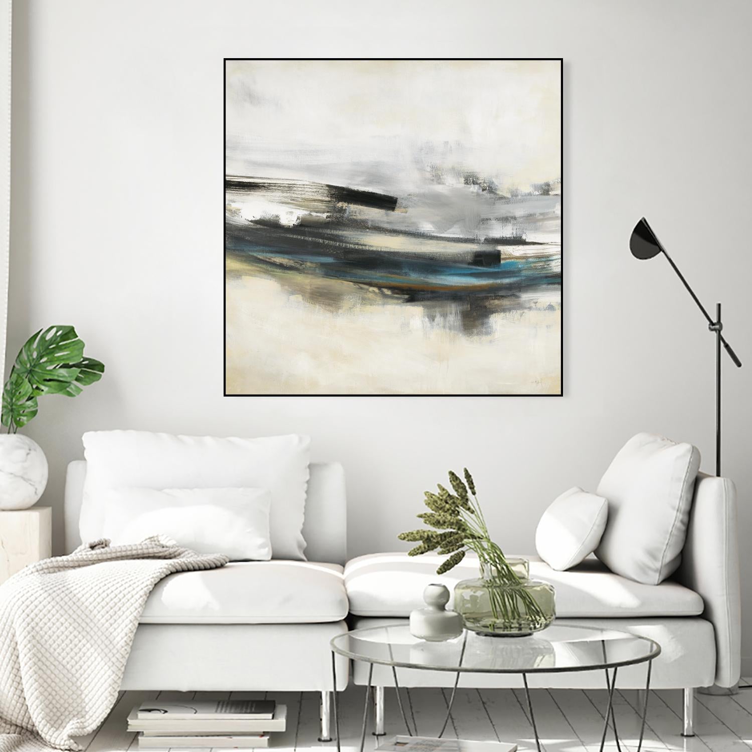 Sweet Sweep by KC Haxton on GIANT ART - blue abstract