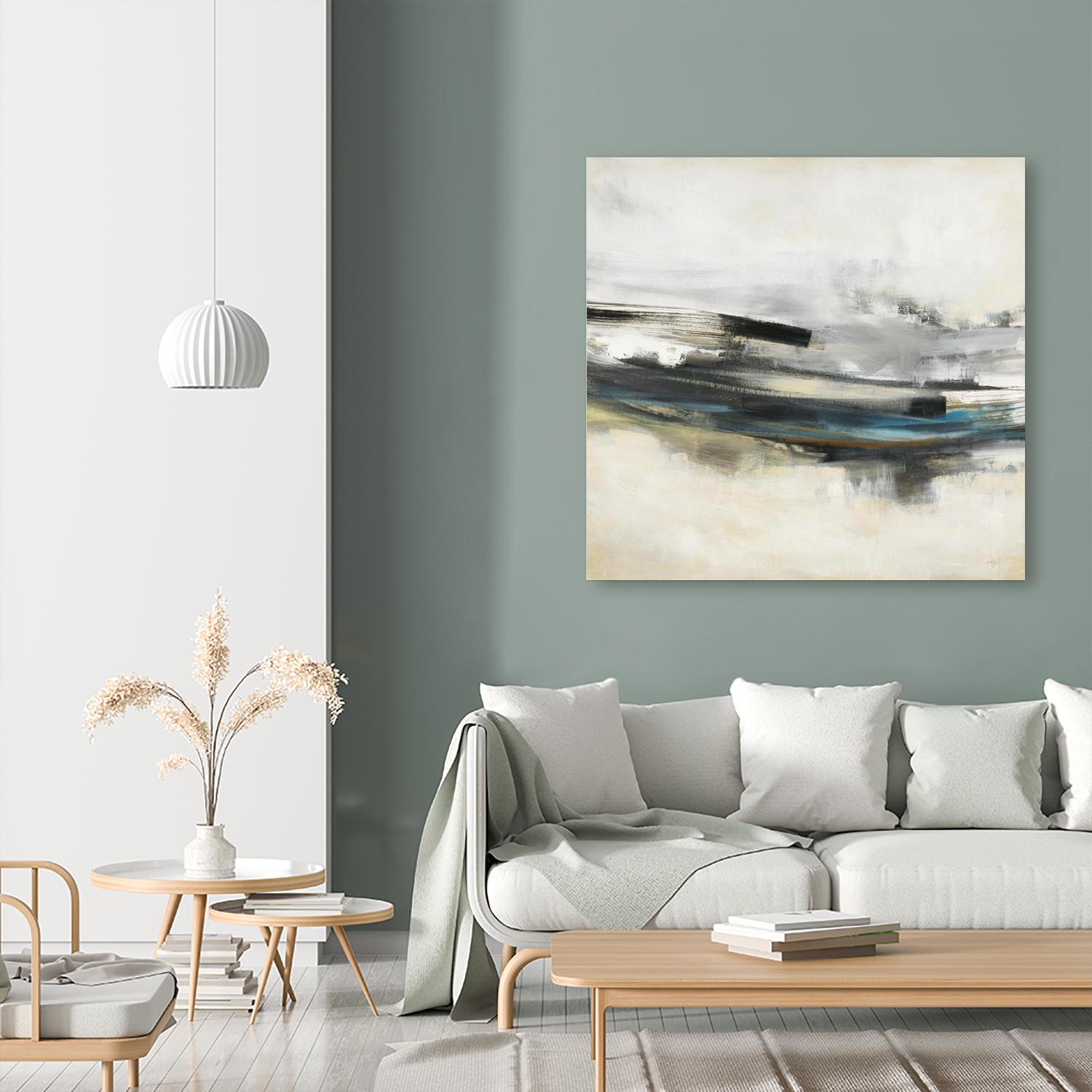 Sweet Sweep by KC Haxton on GIANT ART - blue abstract