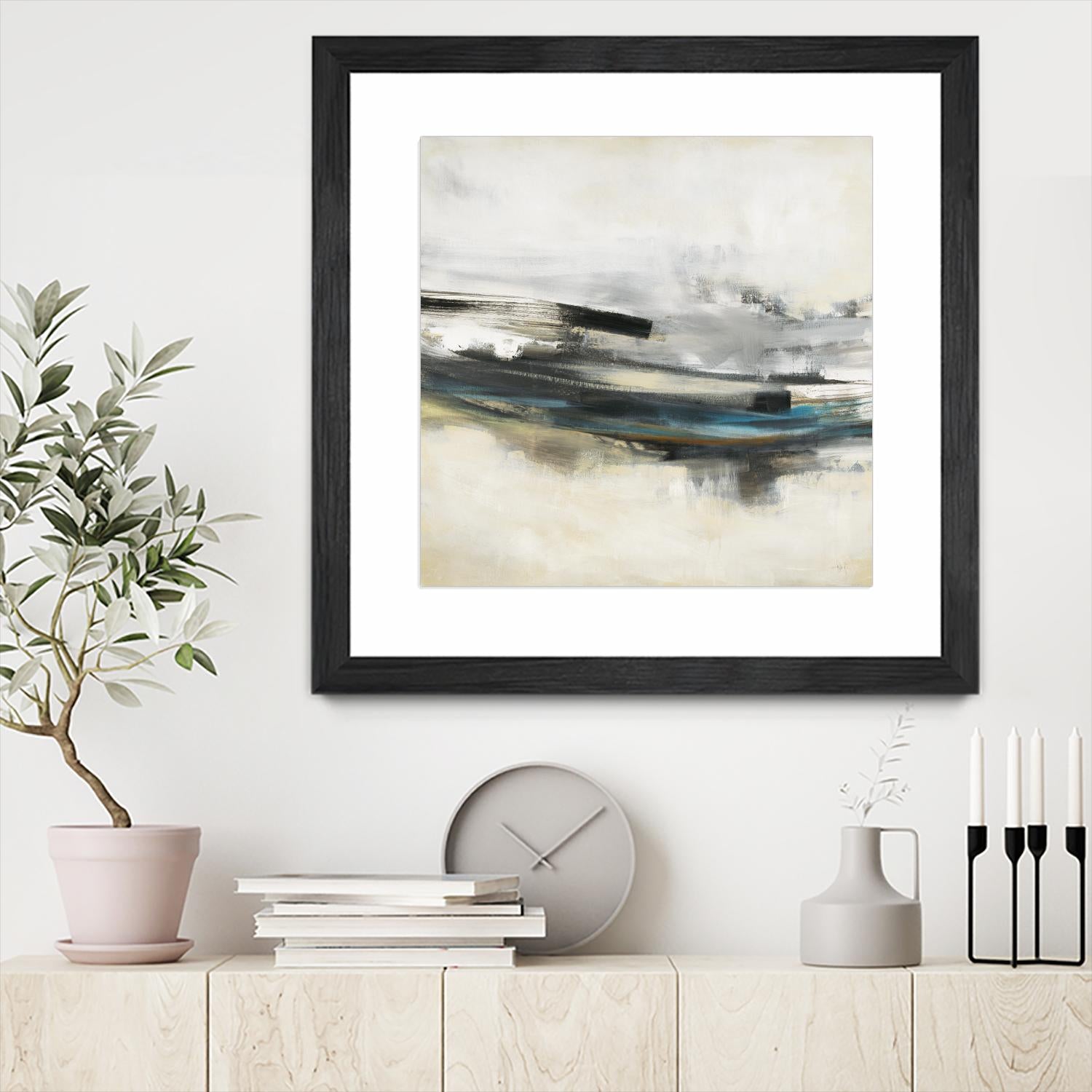 Sweet Sweep by KC Haxton on GIANT ART - blue abstract