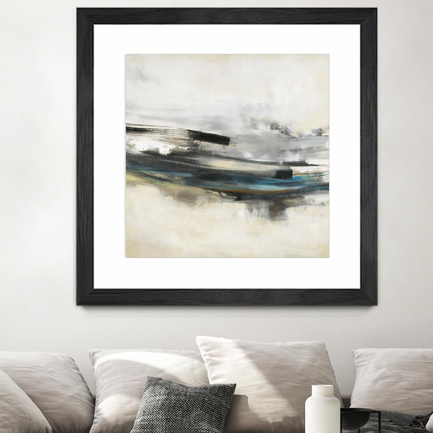 Sweet Sweep by KC Haxton on GIANT ART - blue abstract