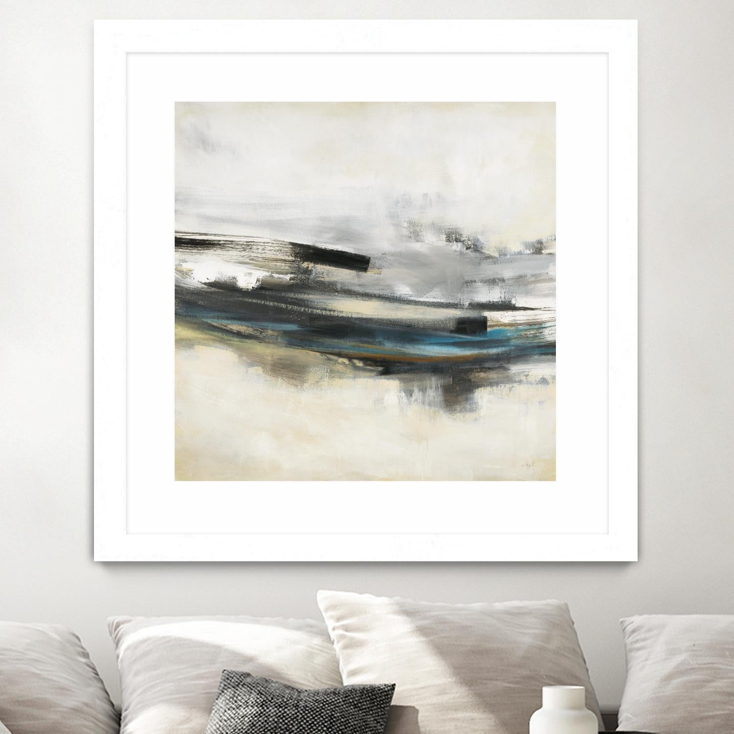 Sweet Sweep by KC Haxton on GIANT ART - blue abstract