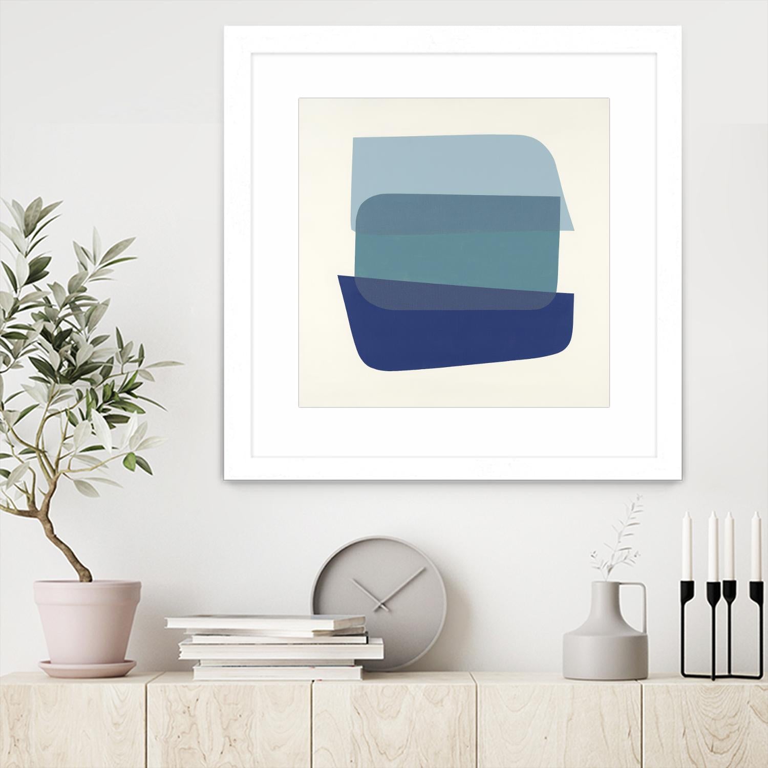 Shapes IV by KC Haxton on GIANT ART - brights, neutrals abstract