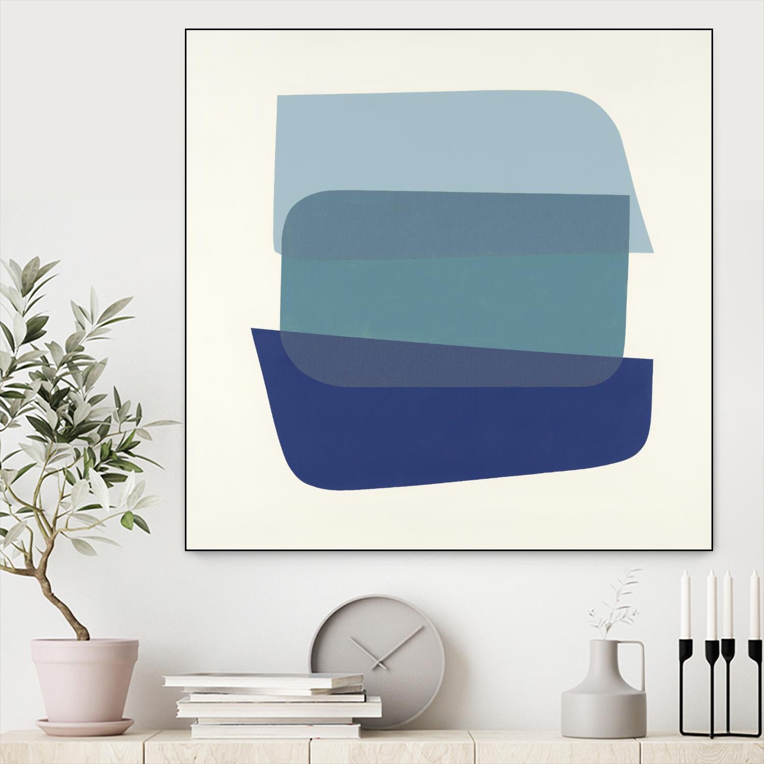 Shapes IV by KC Haxton on GIANT ART - brights, neutrals abstract