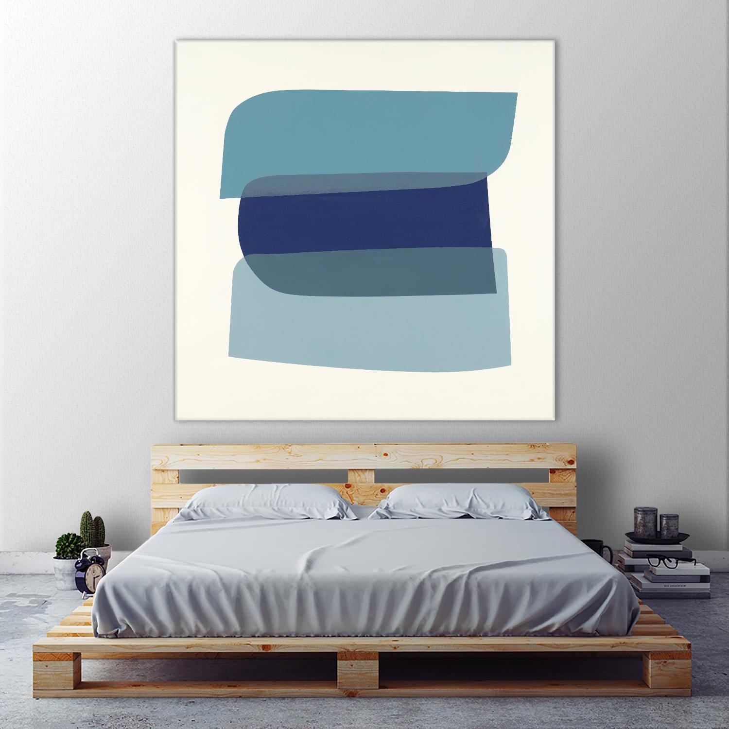 Shapes II V5 by KC Haxton on GIANT ART - blues geometric shapes