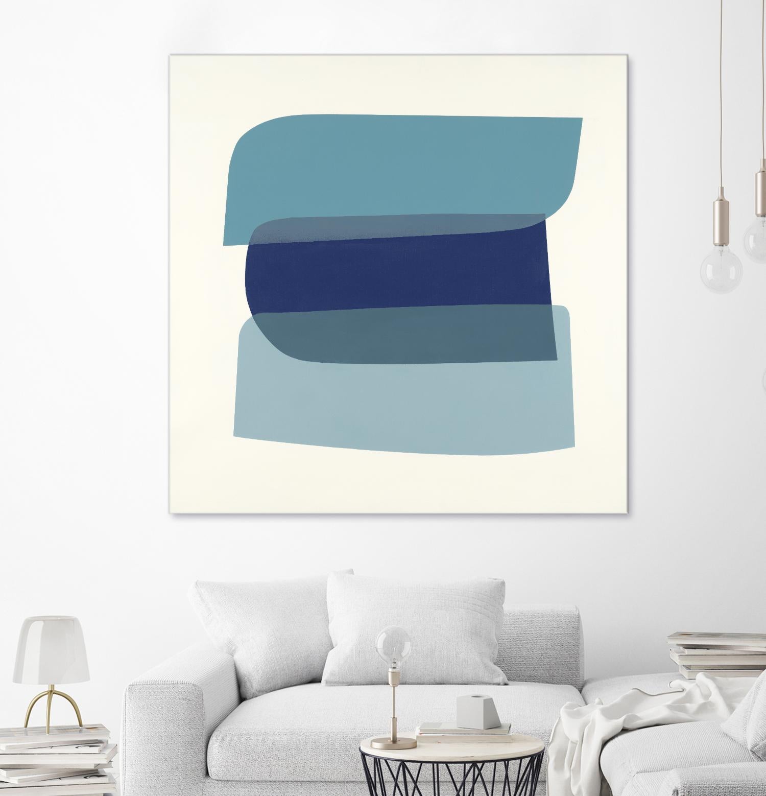 Shapes II V5 by KC Haxton on GIANT ART - blues geometric shapes