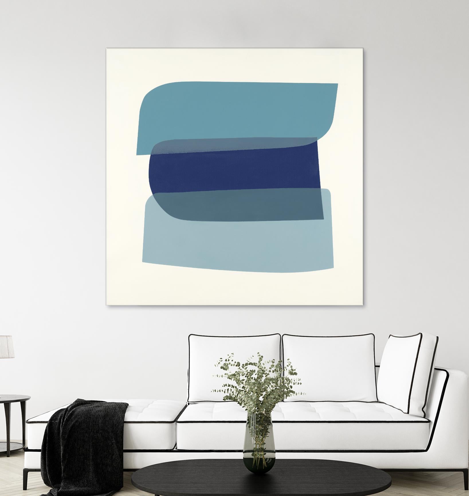 Shapes II V5 by KC Haxton on GIANT ART - blues geometric shapes