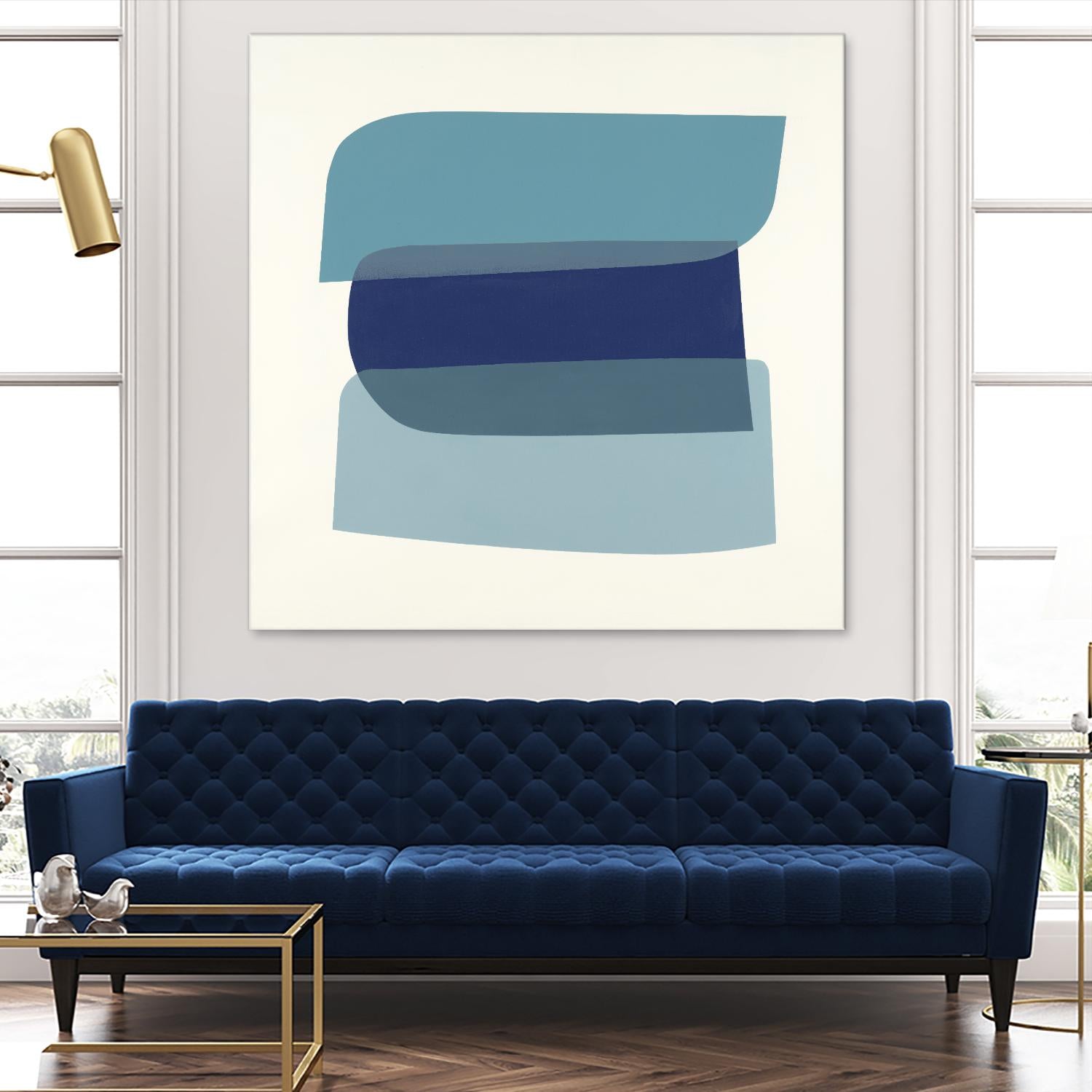 Shapes II V5 by KC Haxton on GIANT ART - blues geometric shapes