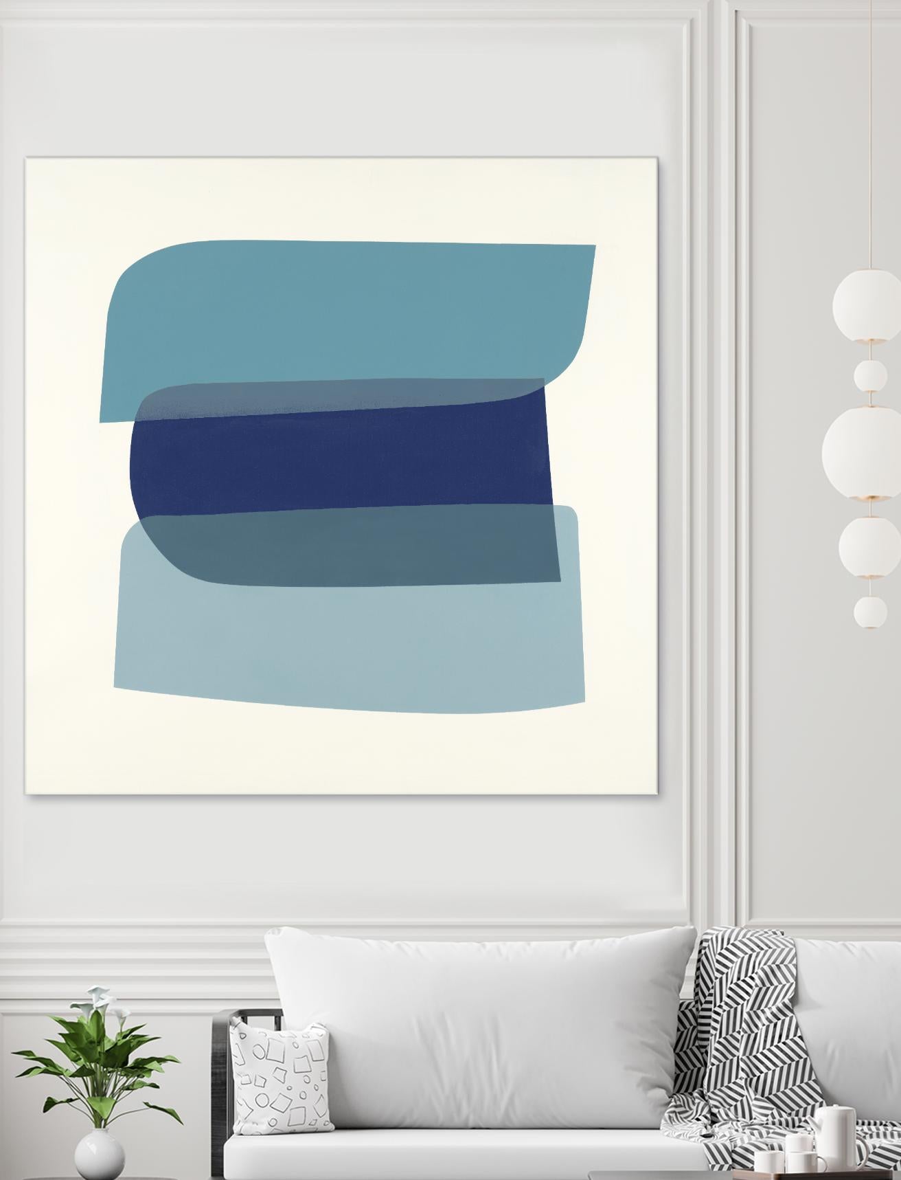 Shapes II V5 by KC Haxton on GIANT ART - blues geometric shapes