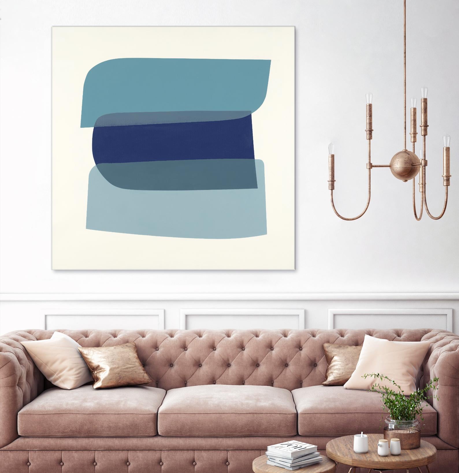 Shapes II V5 by KC Haxton on GIANT ART - blues geometric shapes