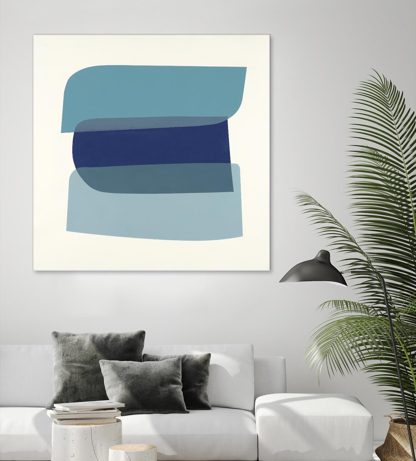 Shapes II V5 by KC Haxton on GIANT ART - blues geometric shapes