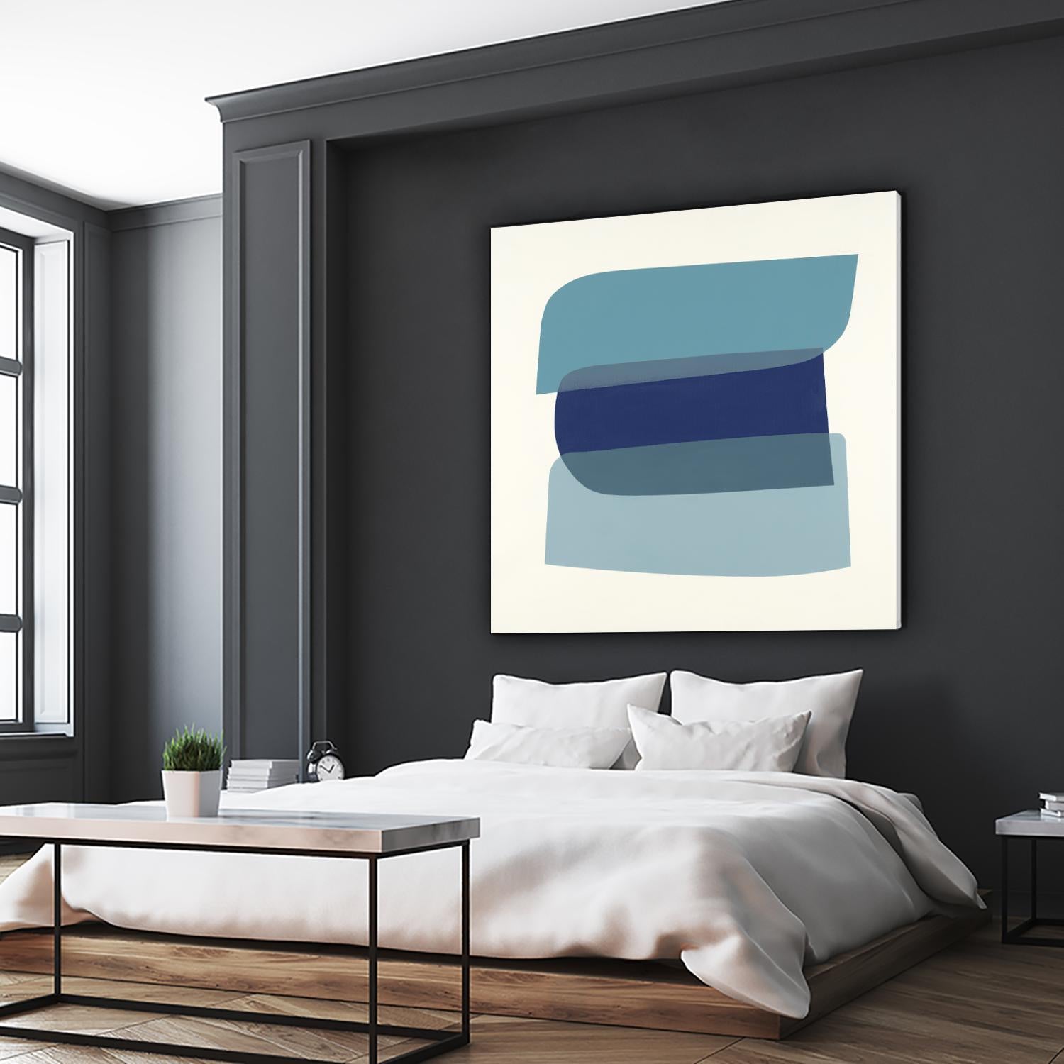 Shapes II V5 by KC Haxton on GIANT ART - blues geometric shapes