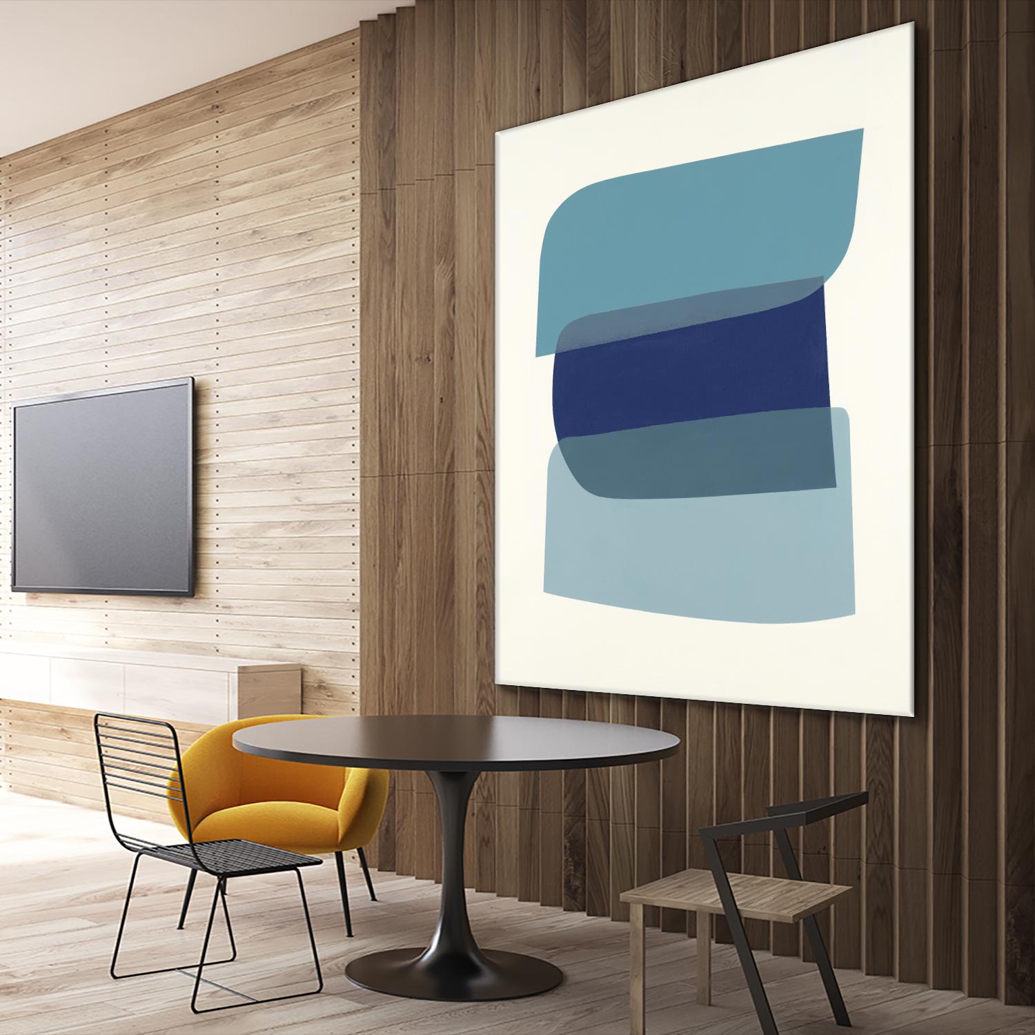 Shapes II V5 by KC Haxton on GIANT ART - blues geometric shapes