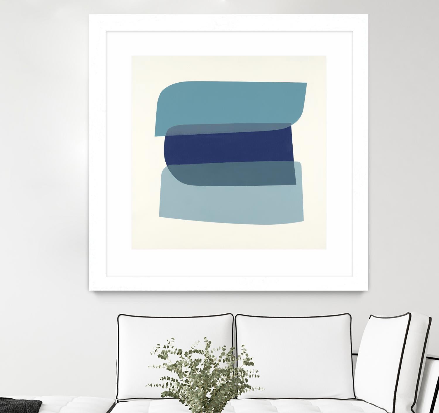 Shapes II V5 by KC Haxton on GIANT ART - blues geometric shapes