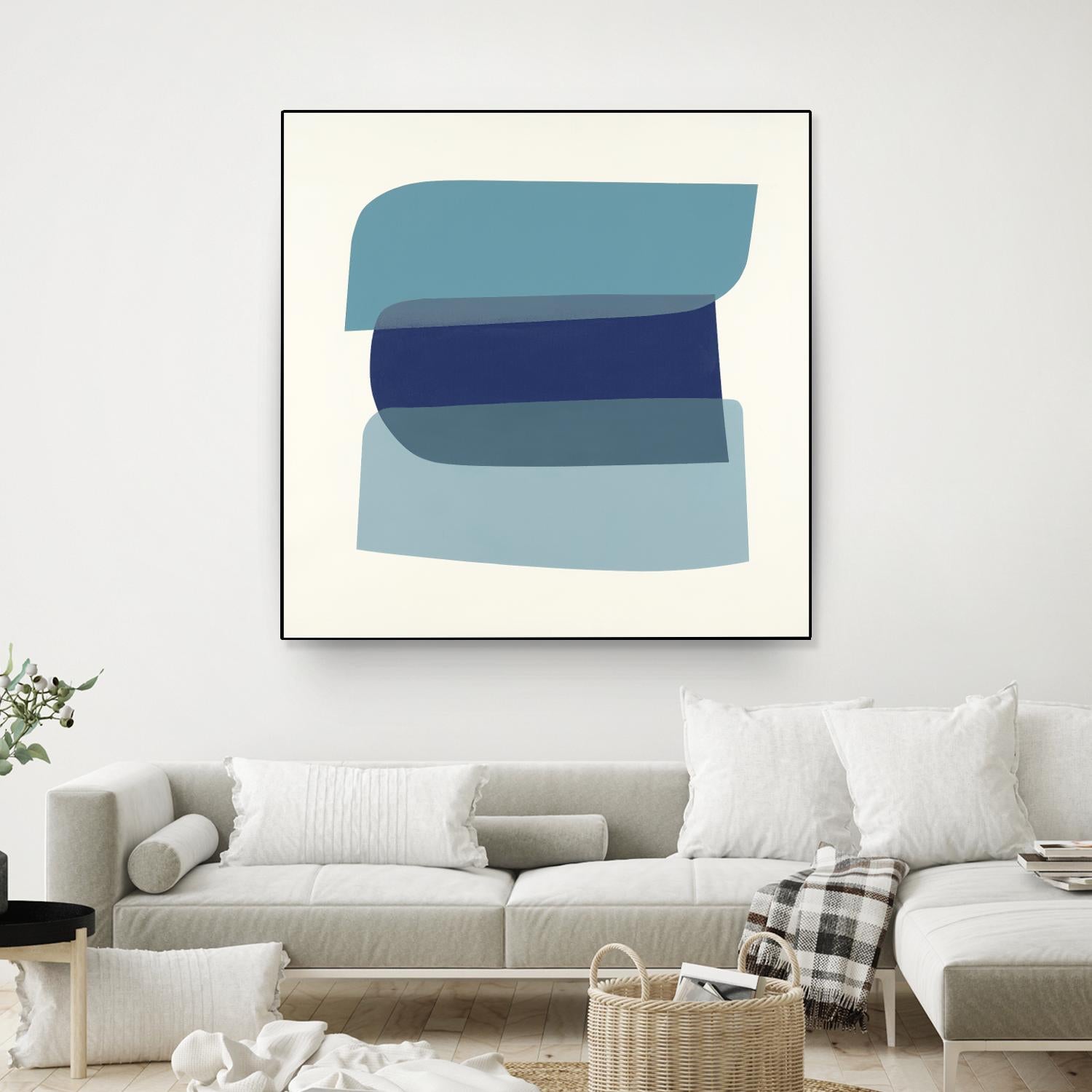 Shapes II V5 by KC Haxton on GIANT ART - blues geometric shapes