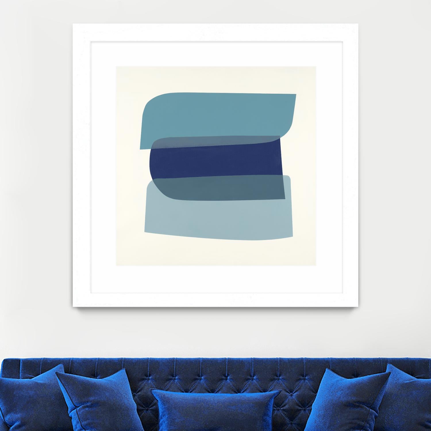 Shapes II V5 by KC Haxton on GIANT ART - blues geometric shapes