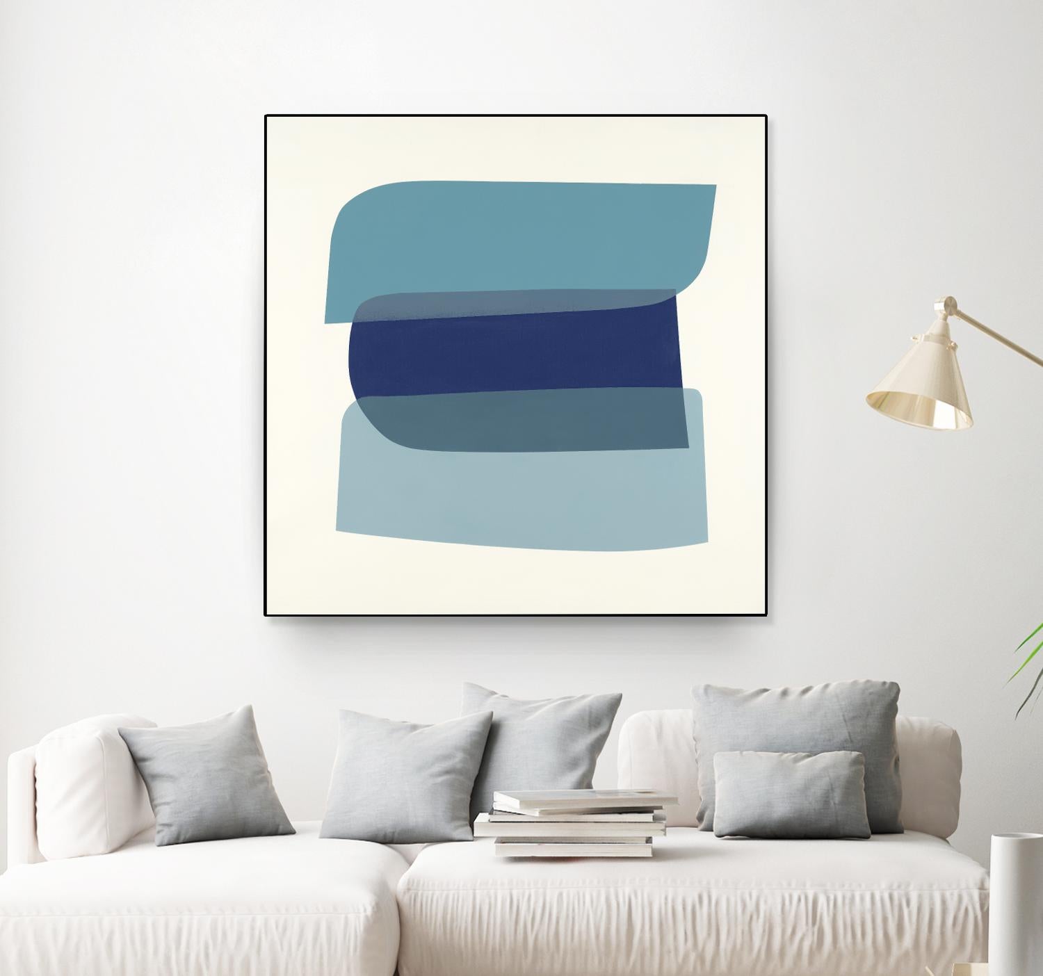 Shapes II V5 by KC Haxton on GIANT ART - blues geometric shapes