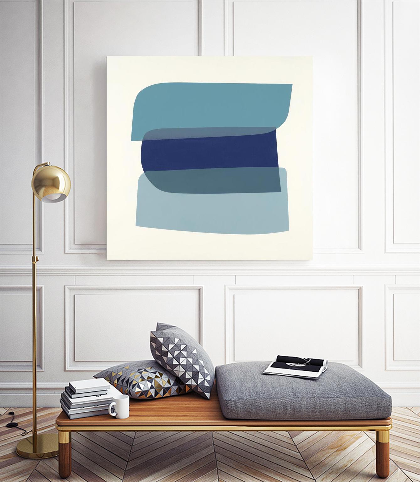 Shapes II V5 by KC Haxton on GIANT ART - blues geometric shapes