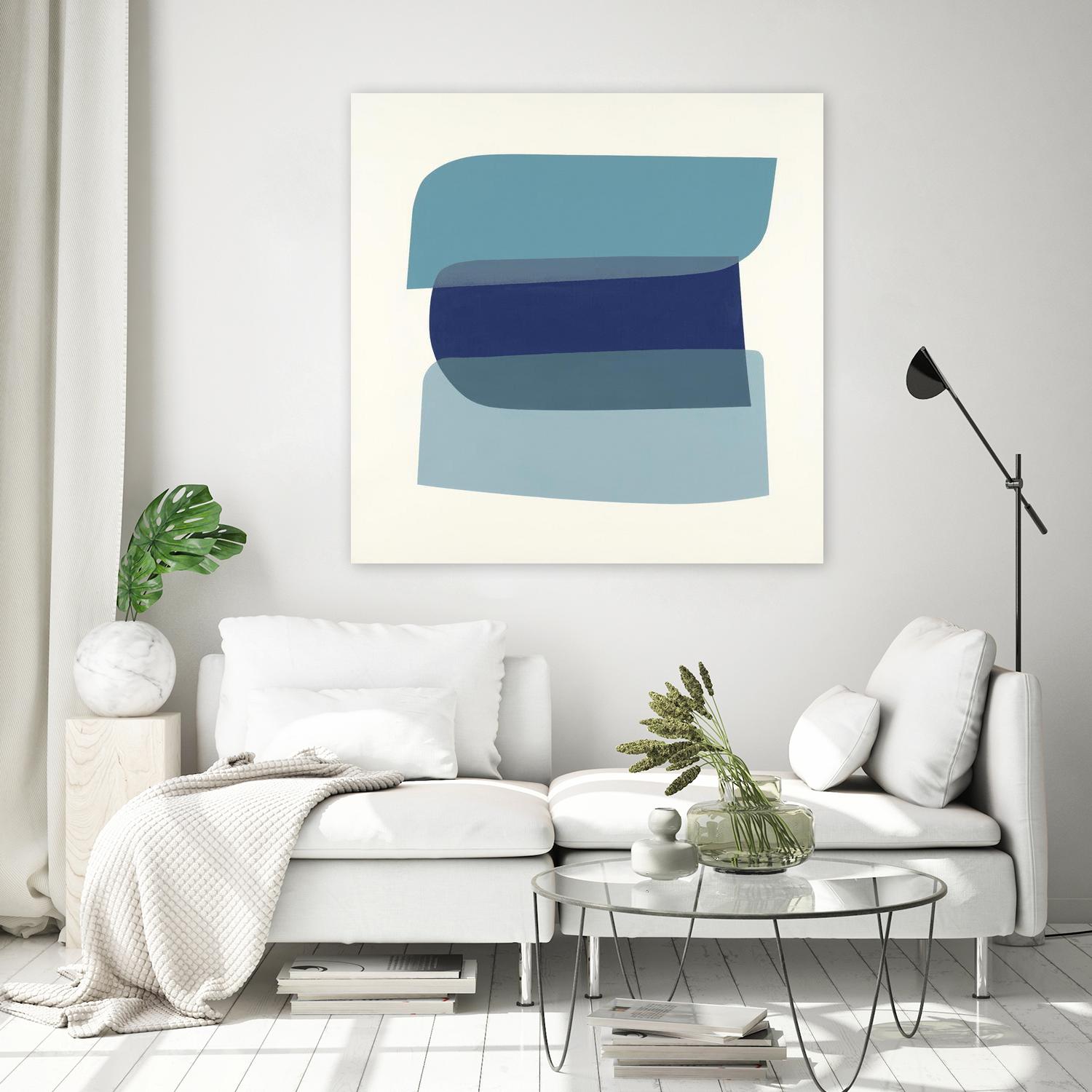 Shapes II V5 by KC Haxton on GIANT ART - blues geometric shapes